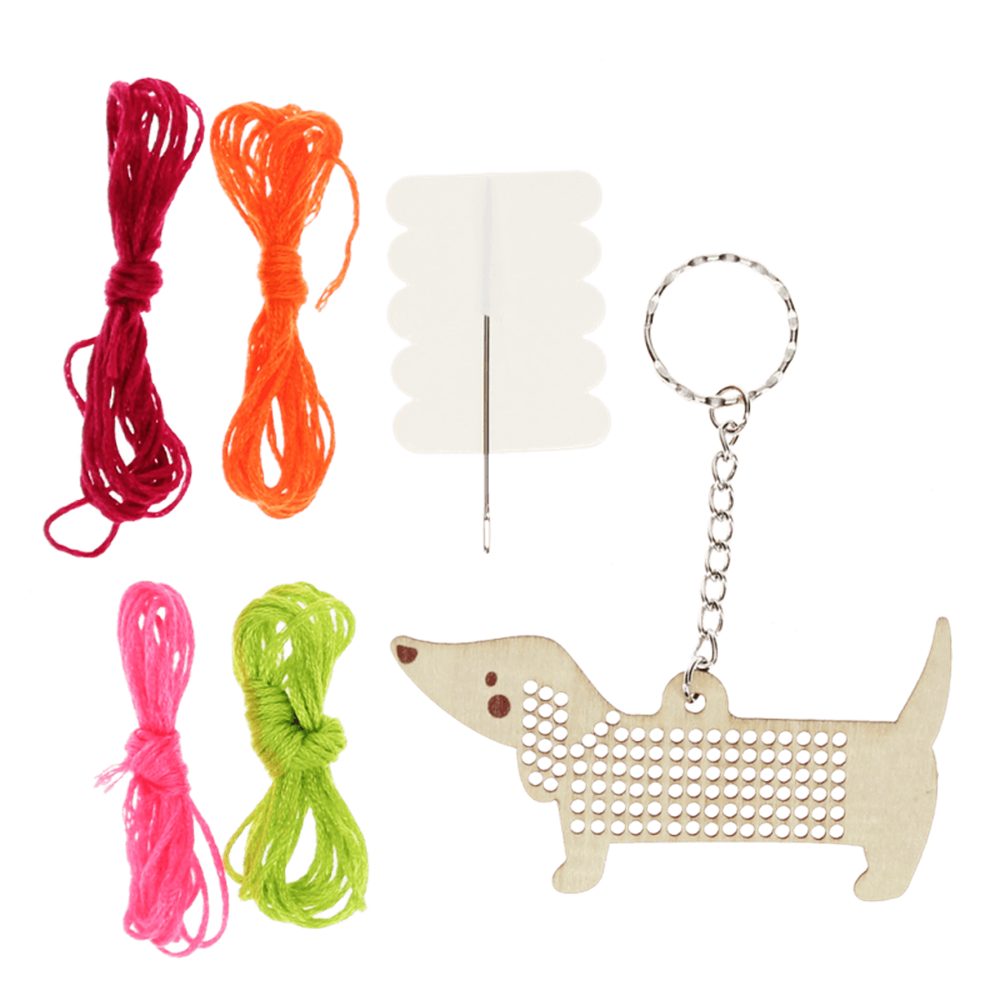 Rex London Schlüsselanhänger Dackel zum Selbersticken (Stick Set, 6-tlg., S günstig online kaufen
