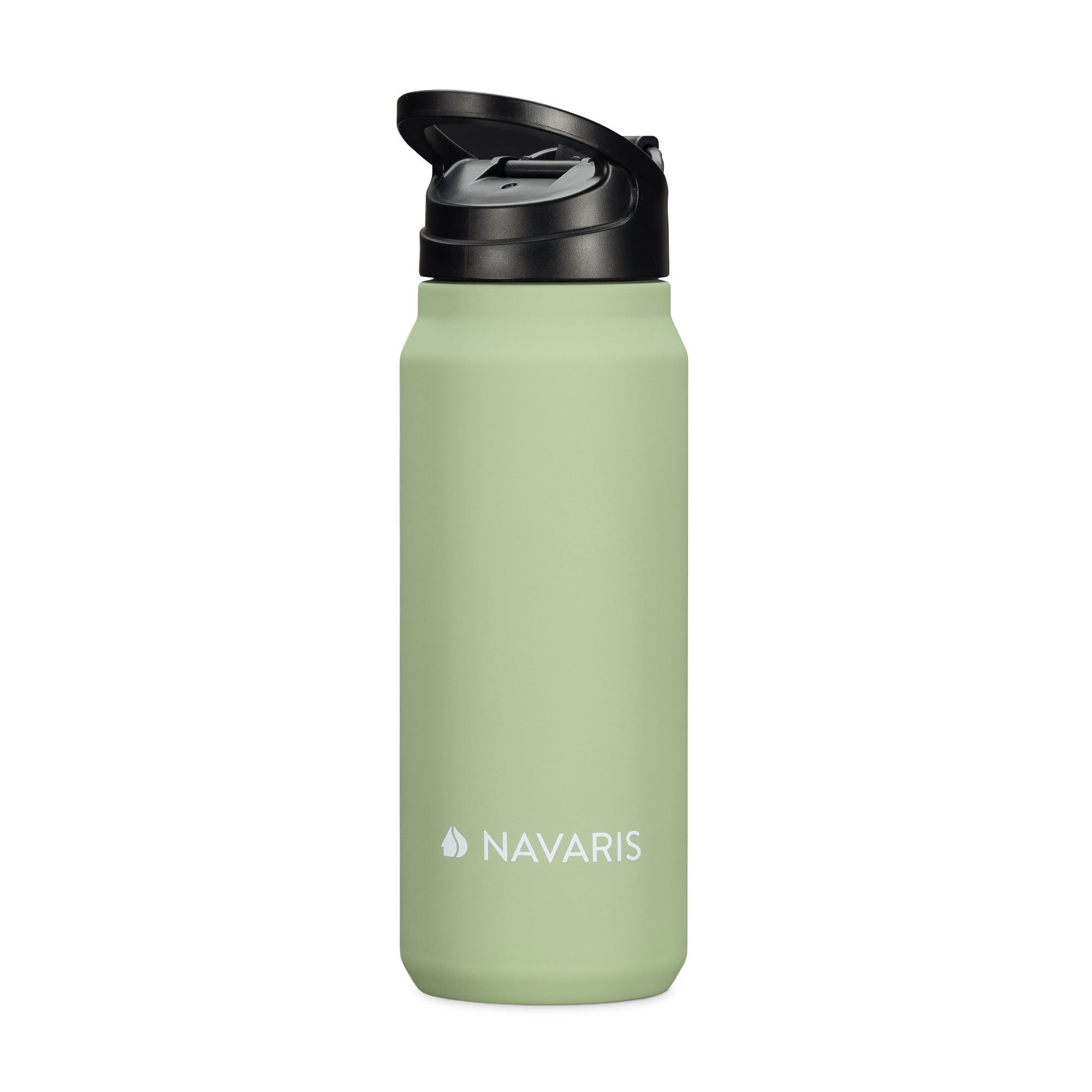 Navaris Trinkflasche 700ml Edelstahl Kunststoff und - aus Trinkflasche doppelwandig