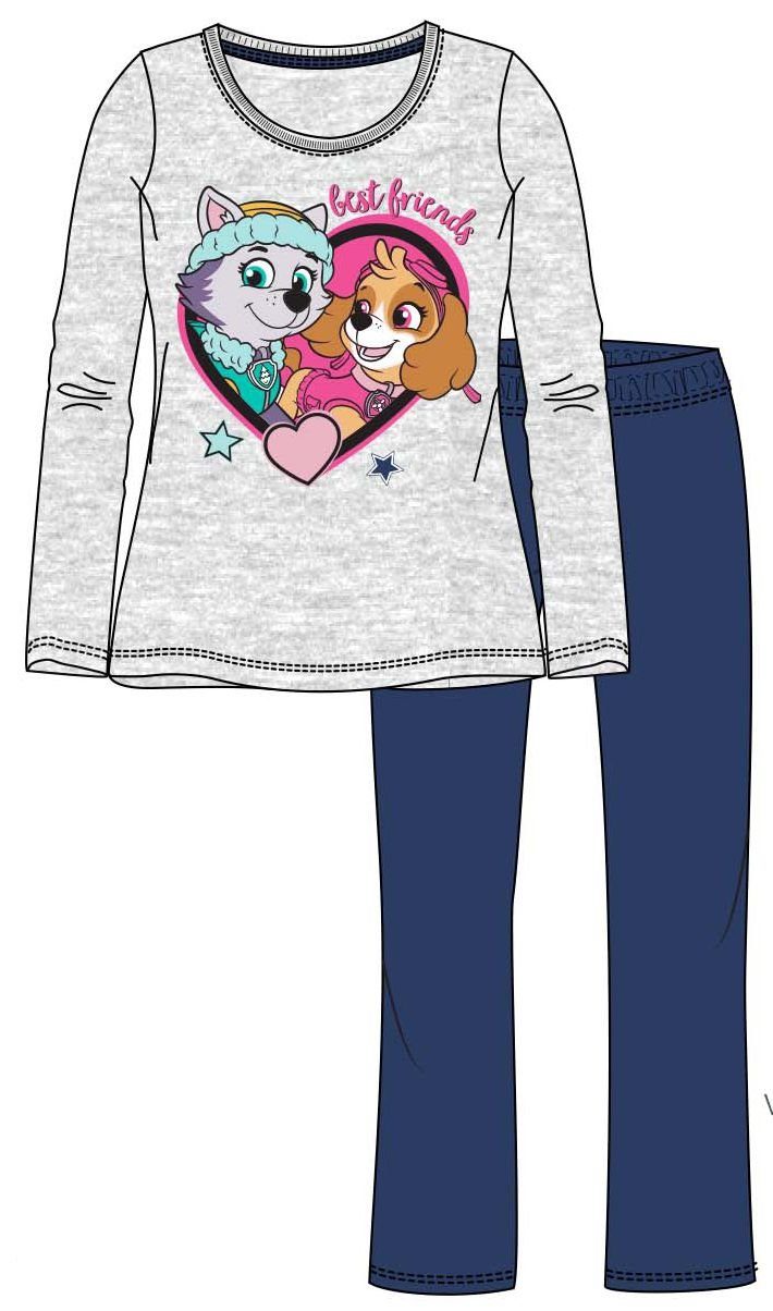 PAW PATROL Schlafanzug PAW PATROL Pyjama Langer Mädchen Schlafanzug Pyjama 98 104 110 116 128 Langer Kinderpyjama
