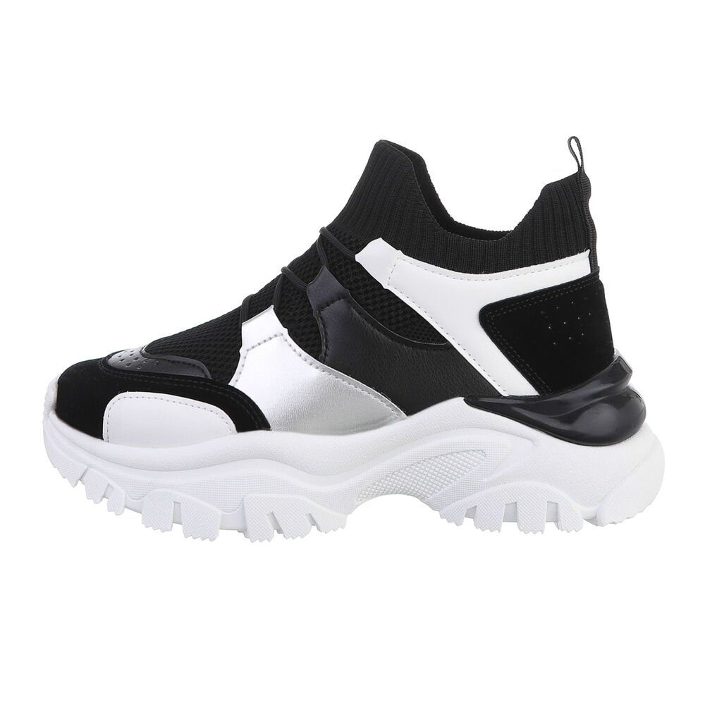 Ital-Design Damen High-Top Freizeit Sneakerboots Keilabsatz/Wedge günstig online kaufen