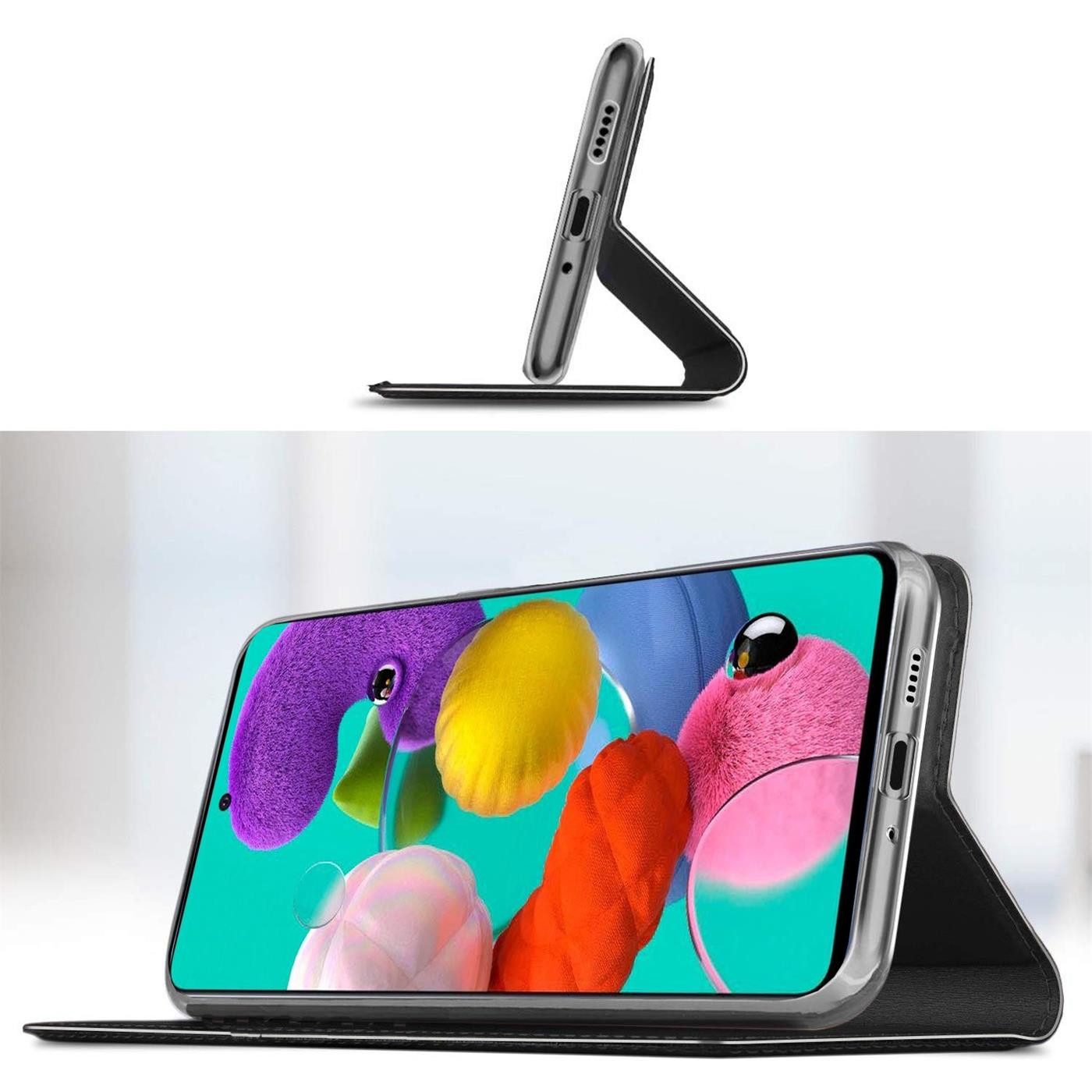 CoolGadget Handyhülle Klapptasche Wallet Kartenfach für Samsung Galaxy A41 6,1 Zoll, Ultra Slim Flip Case Hülle Klapphülle Cover Schutzhülle – Bild 5 von 5