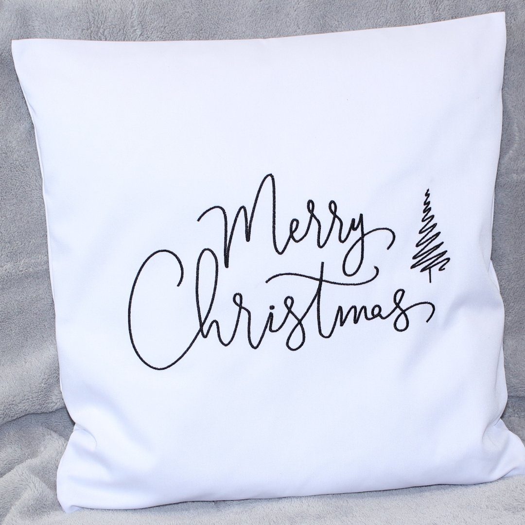 Primawela Kissenbezug Weihnachten bestickt minimalistisch Christmas-Merry günstig online kaufen