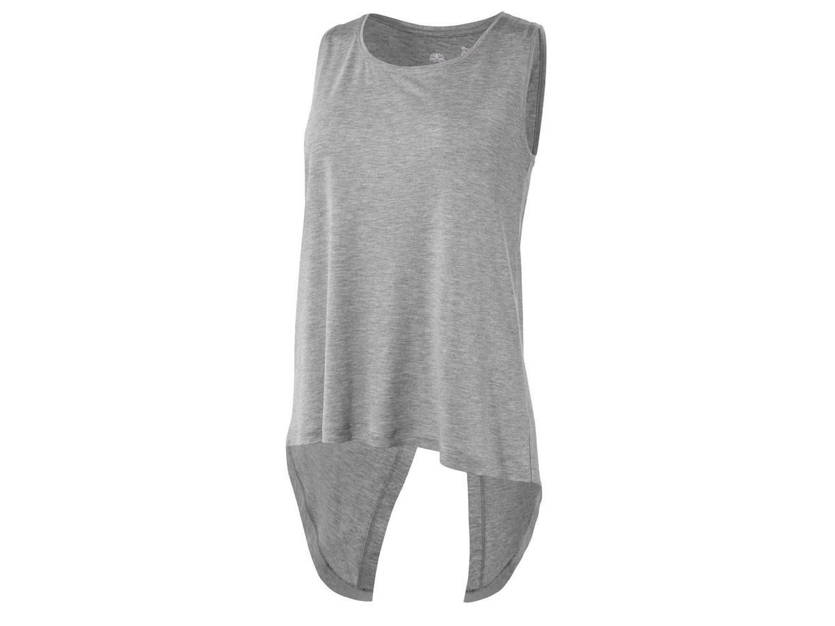 crivit Yogatop Damen Yoga Top Funktionstop Grau M 40/42