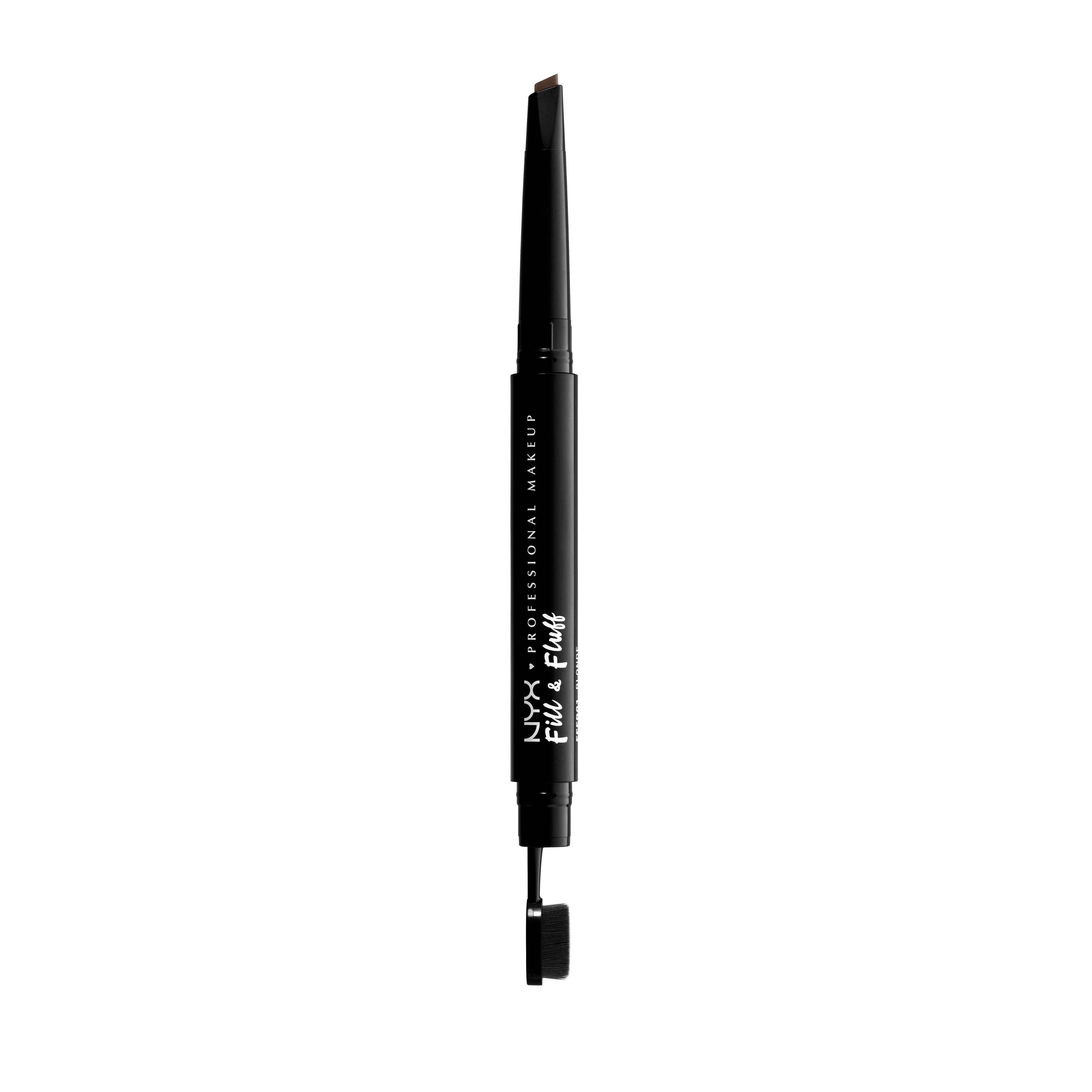 NYX PROFESSIONAL MAKEUP Augenbrauen-Stift FILL & FLUFF EYEBROW POMADE PENCIL, mit dichter Härchenbürste