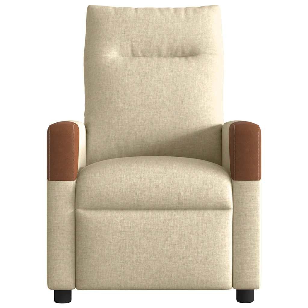 vidaXL Sessel Massagesessel Creme Stoff (1-St) günstig online kaufen