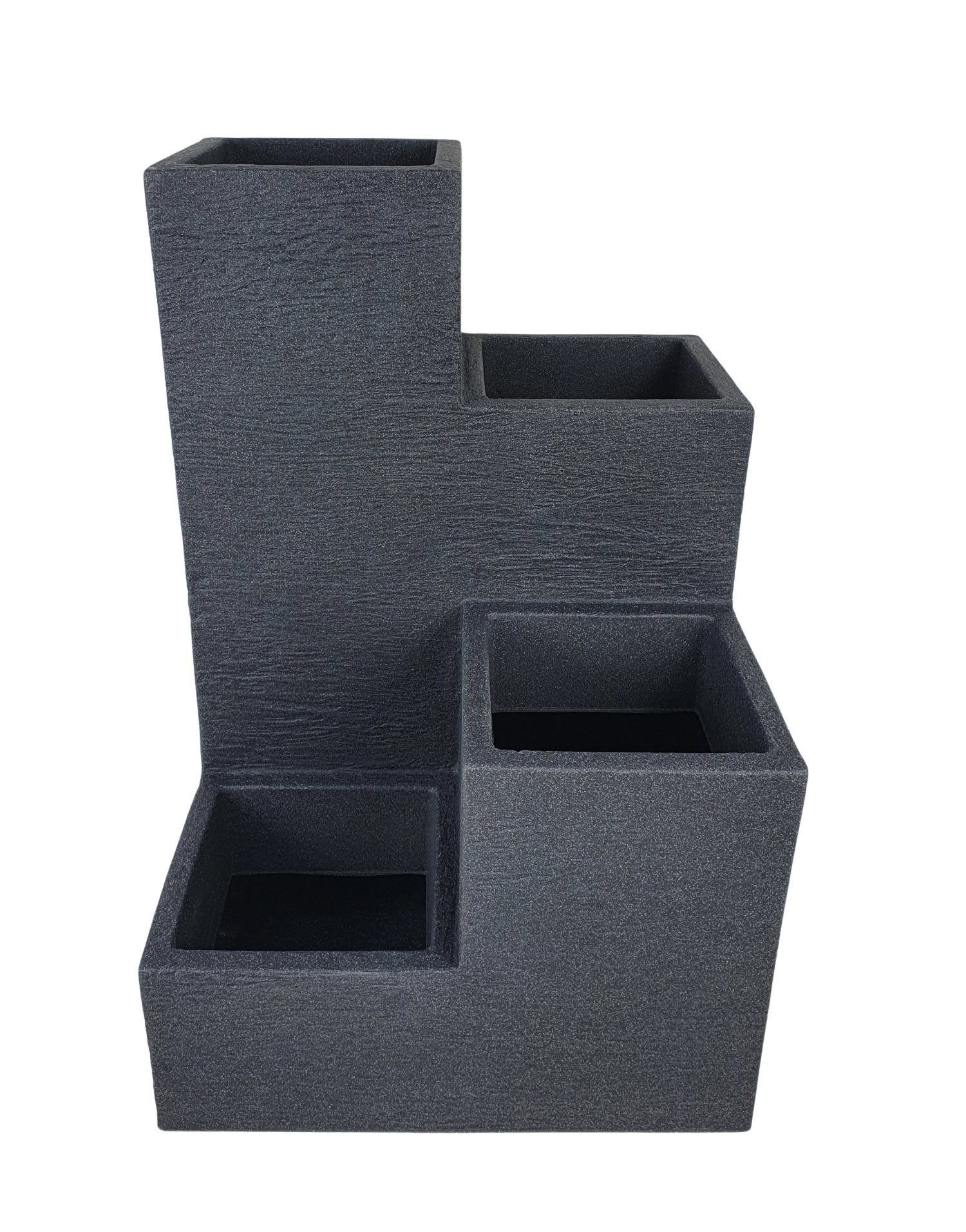 sesua Blumentopf Kubus Wendeltreppe anthrazit 60 günstig online kaufen