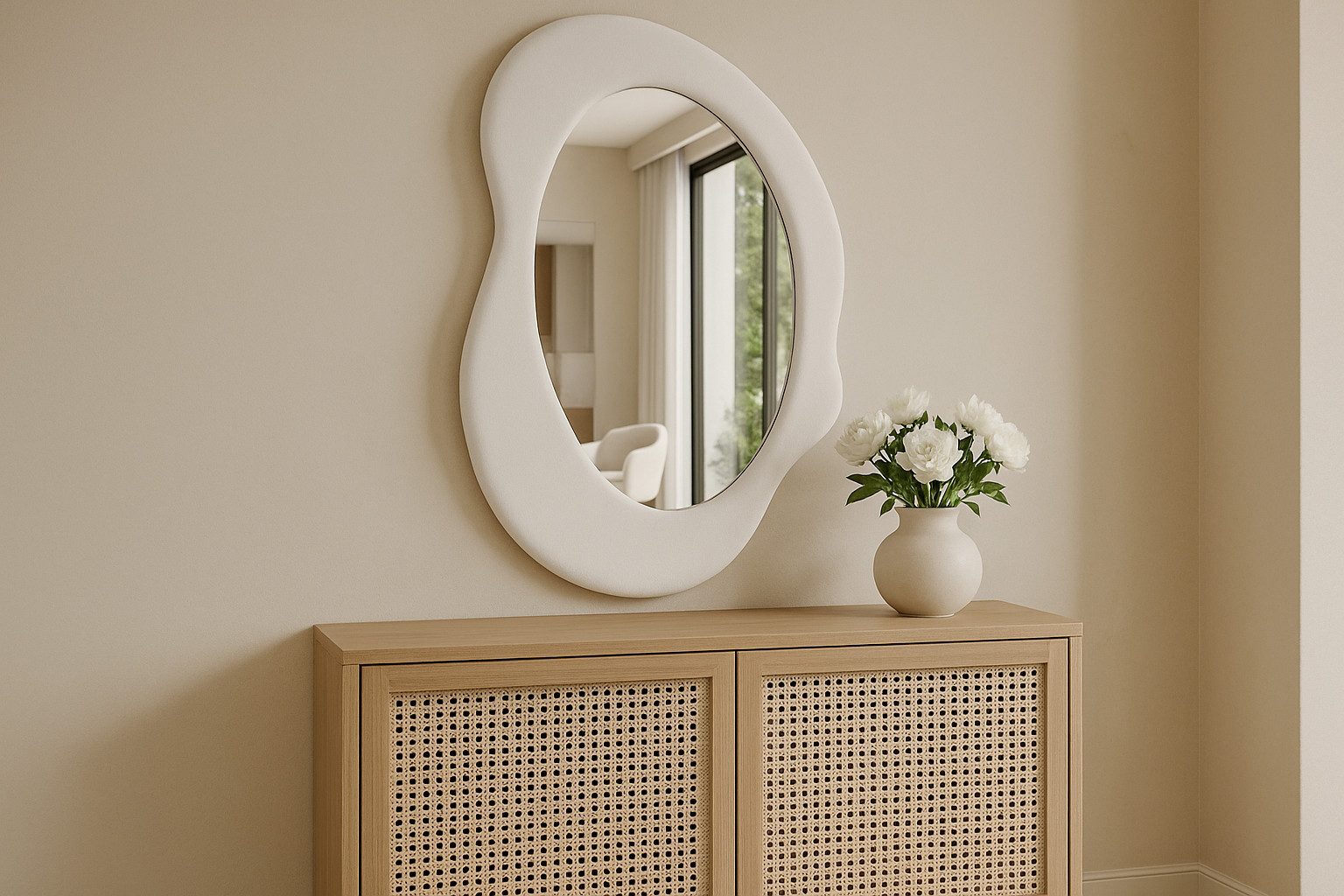 BOURGH Wandspiegel TOULON asymmetrischer Wandspiegel 70x49cm - Deko Spiegel günstig online kaufen