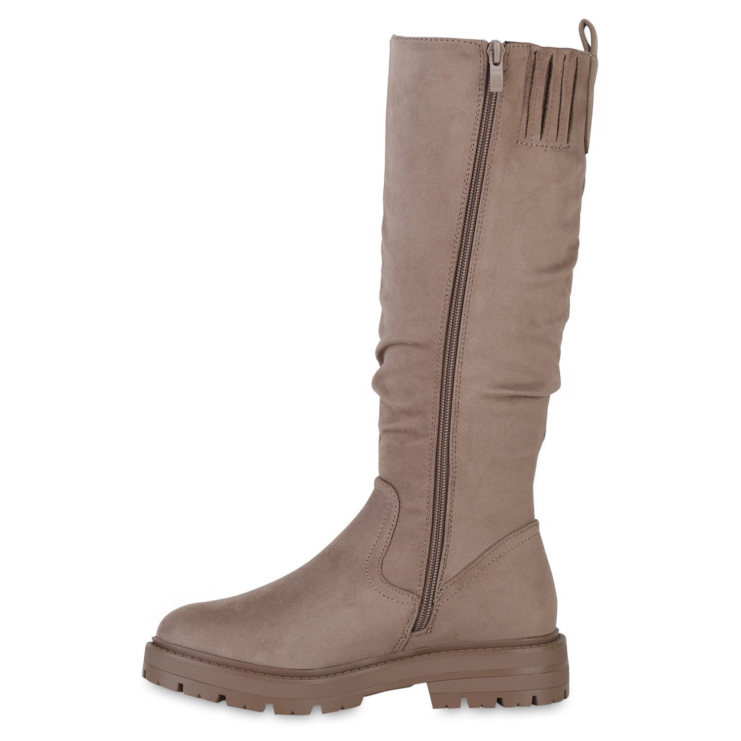 VAN HILL 841350 Stiefel Damen Gefütterte Klassische Stiefel Profil-Sohle Pl günstig online kaufen