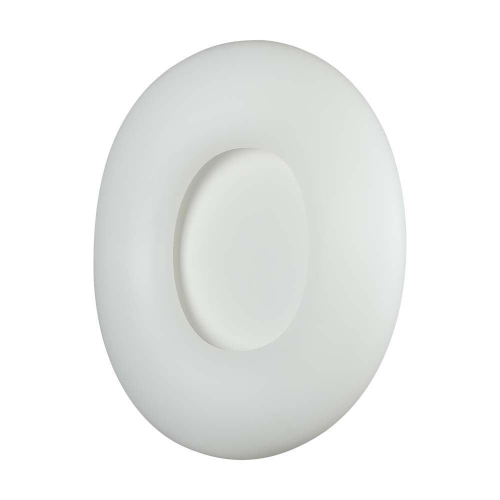 V-TAC LED Deckenleuchte, LED-Leuchtmittel fest verbaut, Farbwechsel, LED Deckenleuchte Eisen Weiß Dimmbar Farbwechsler Fernbedienung D 75cm
