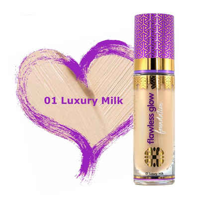 Vollarè Cosmetics Foundation BB Cream Make-Up Foundation gleichmäßig feuchtigkeitsspendend mit Hyaluronsäure 01 Luxury Milk