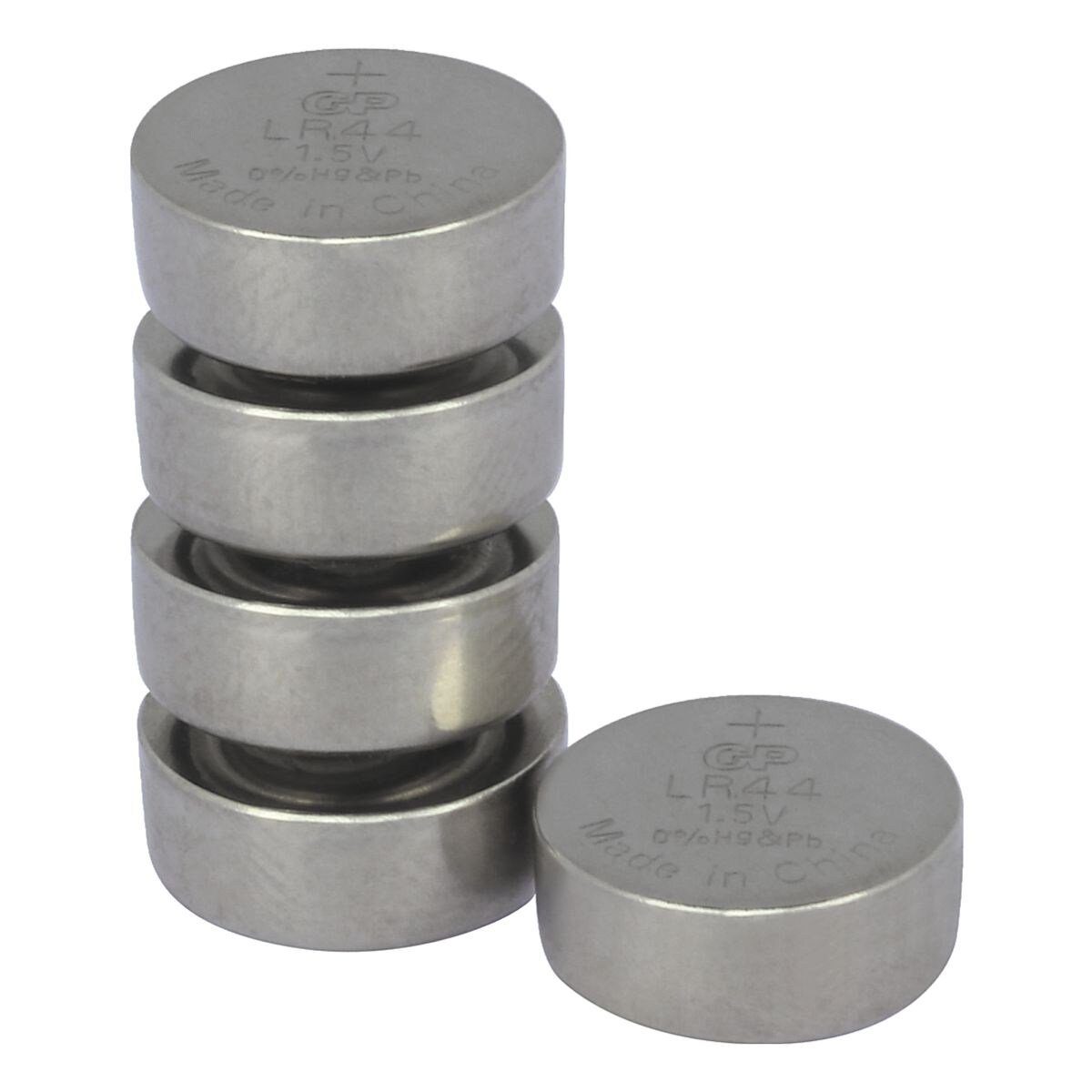 GP Batteries LR44 / A76 Knopfzelle, (1.5 V, 5 St), 1,5 V, Alkali