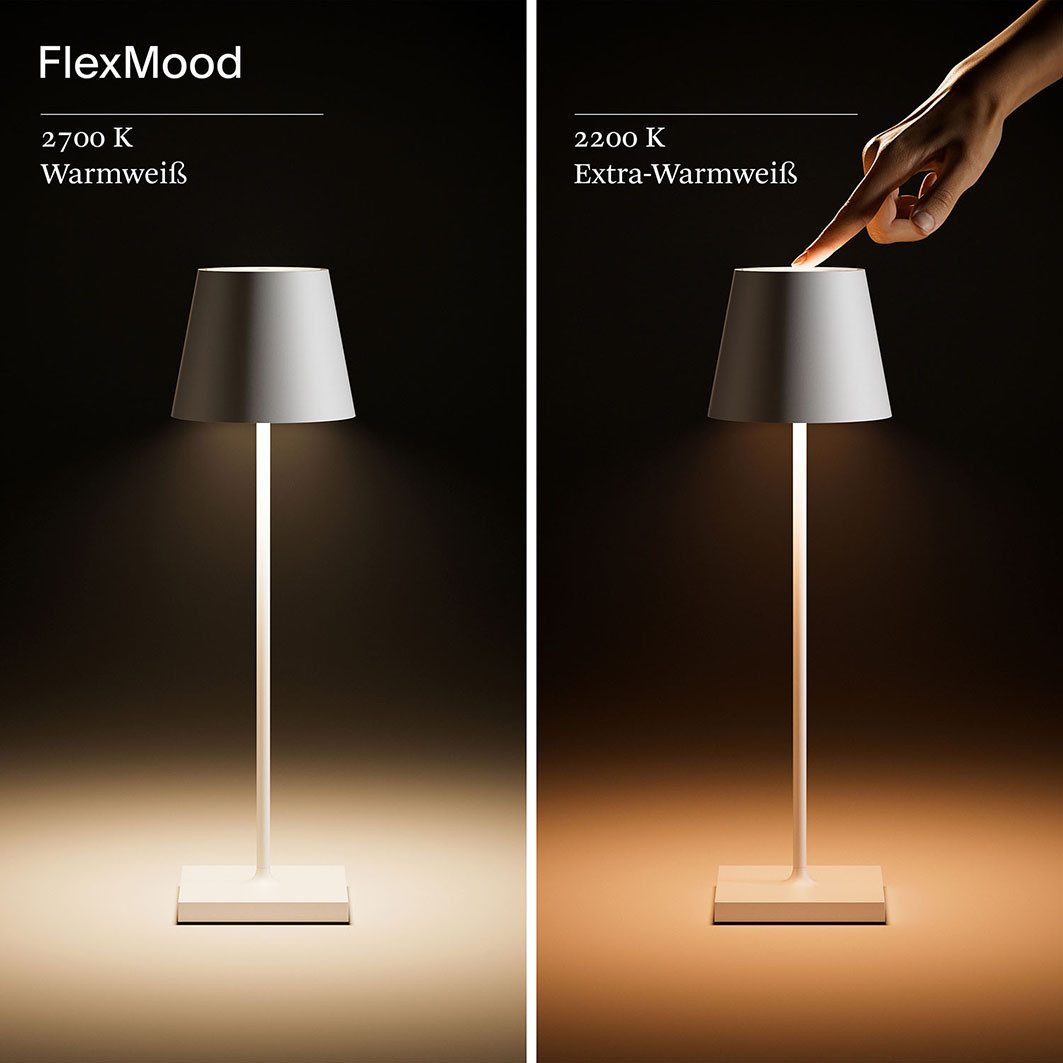 SIGOR LED Tischleuchte, Dimmbar, LED fest integriert, Warmweiß