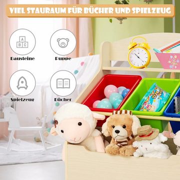 KOMFOTTEU Kinderregal Aufbewahrungsregal, Spielzimmer