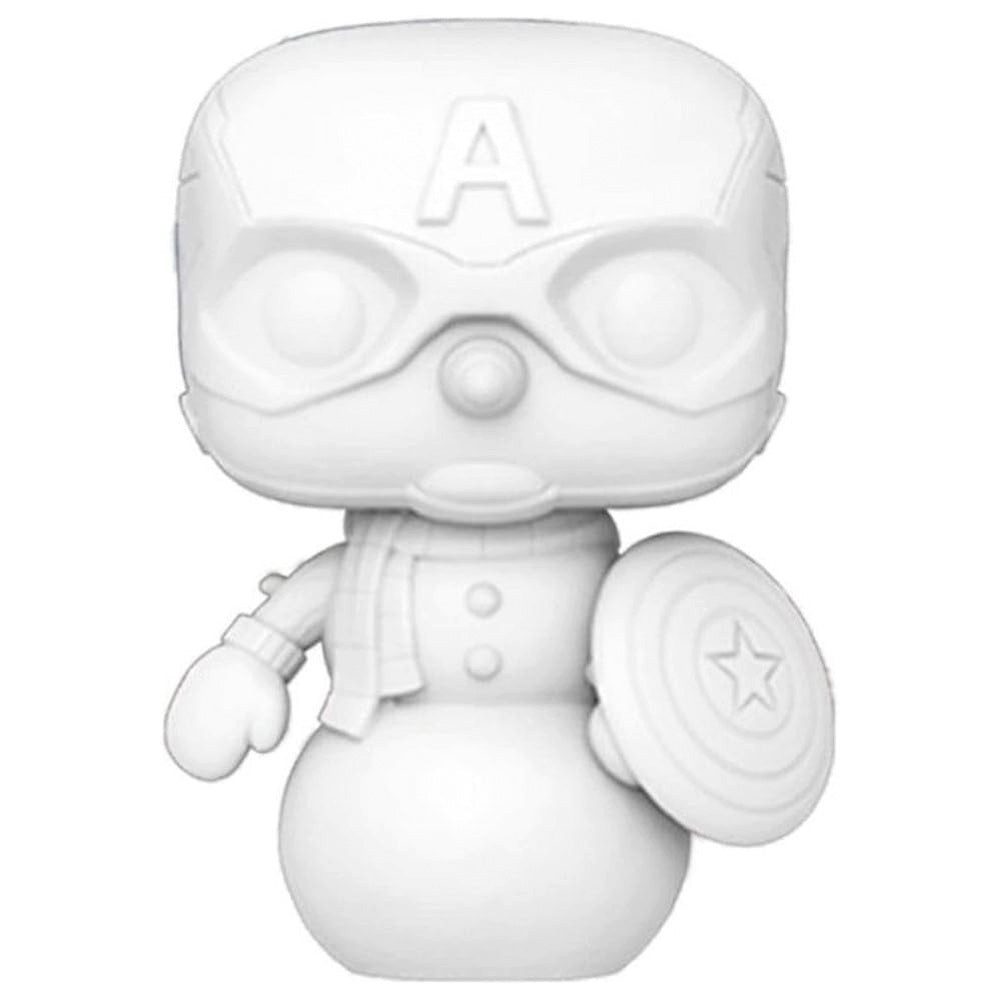 MARVEL Actionfigur Funko POP! Marvel Holiday Captain America, 10 cm