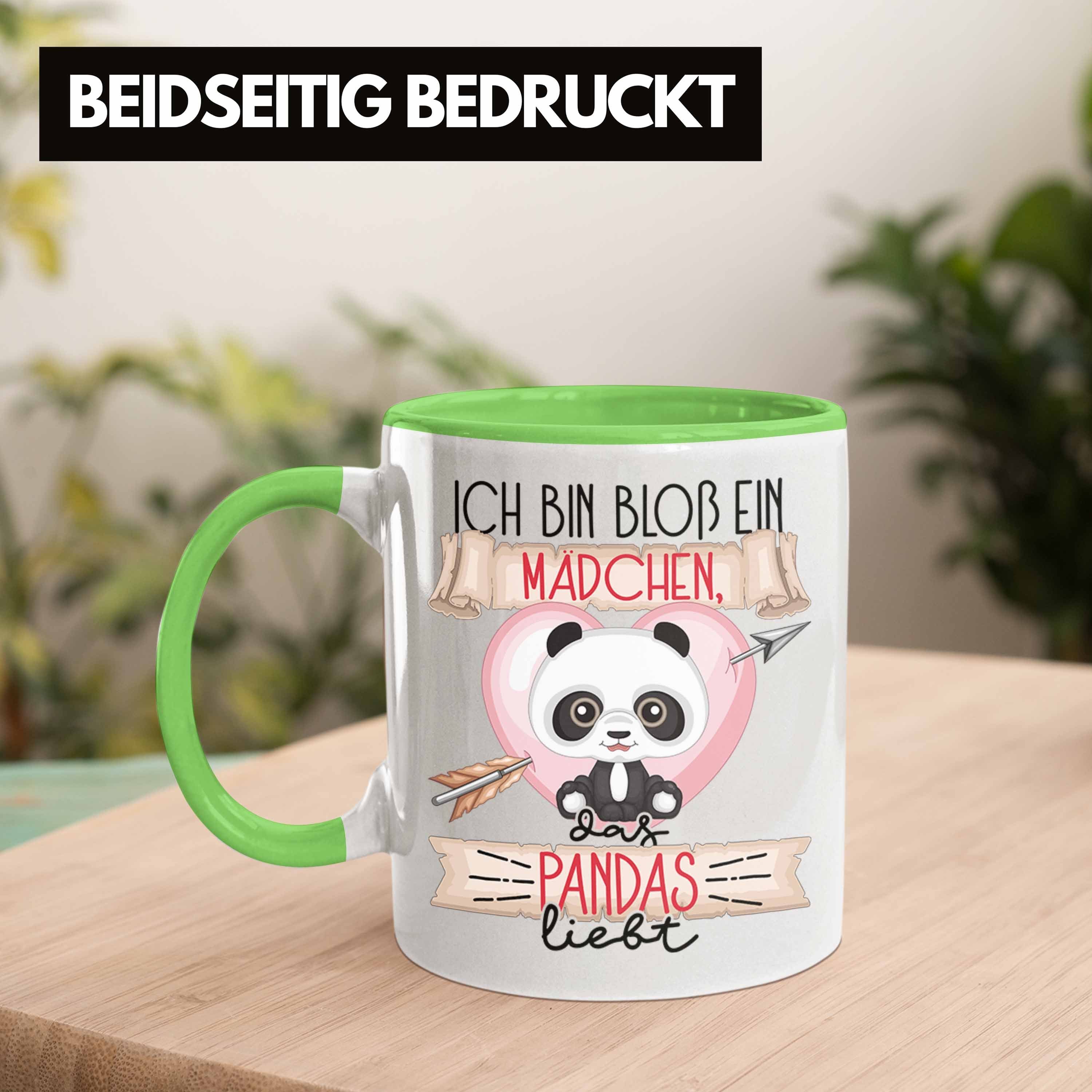 Ein Tasse Geschenk Ich Tasse Mädchen Trendation Liebt Bloß Pandas Das Frauen Bin Grün Pandas
