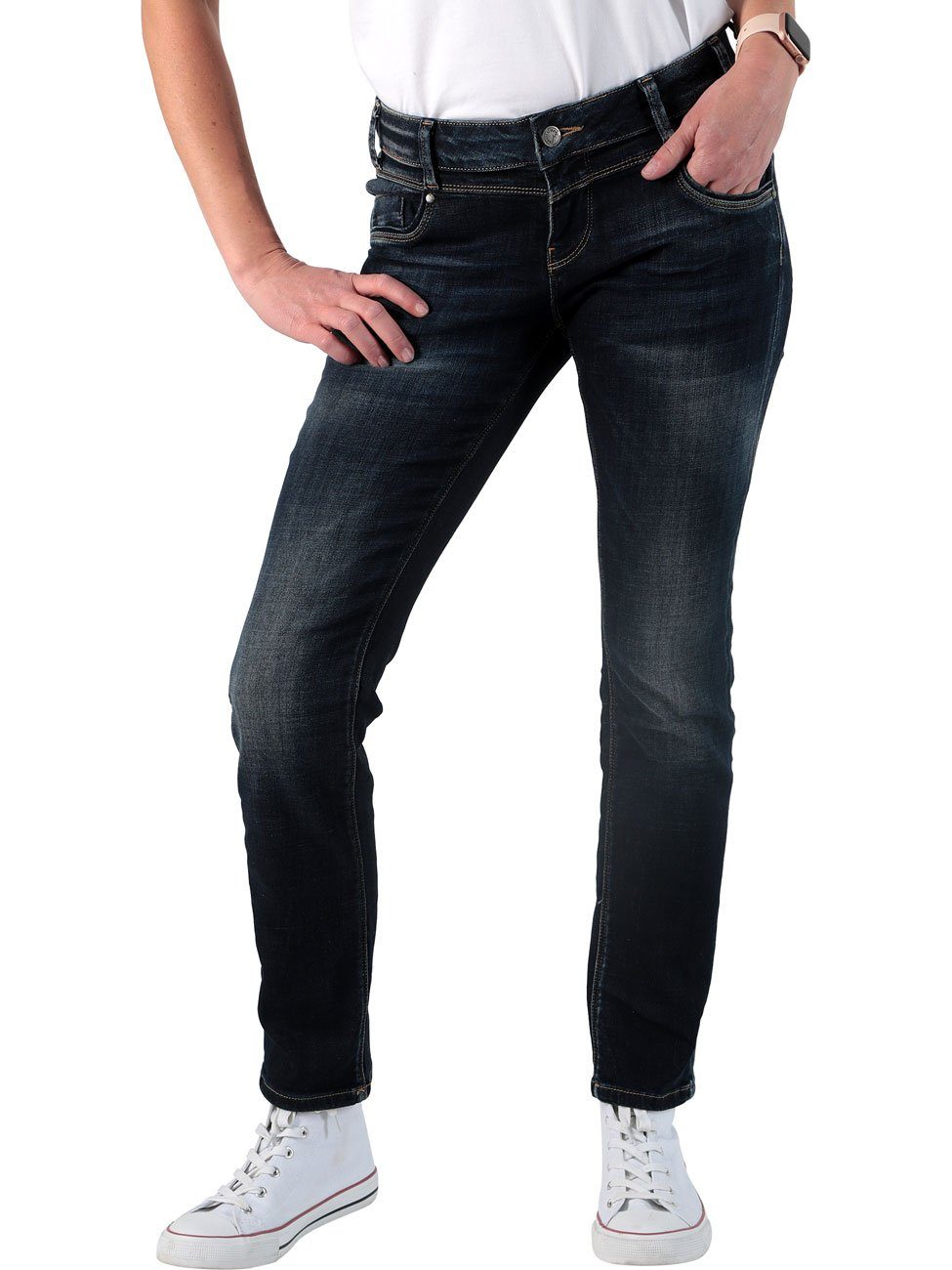 Miracle of Denim Straight-Jeans Rea Jeanshose mit Stretch Powell Blue