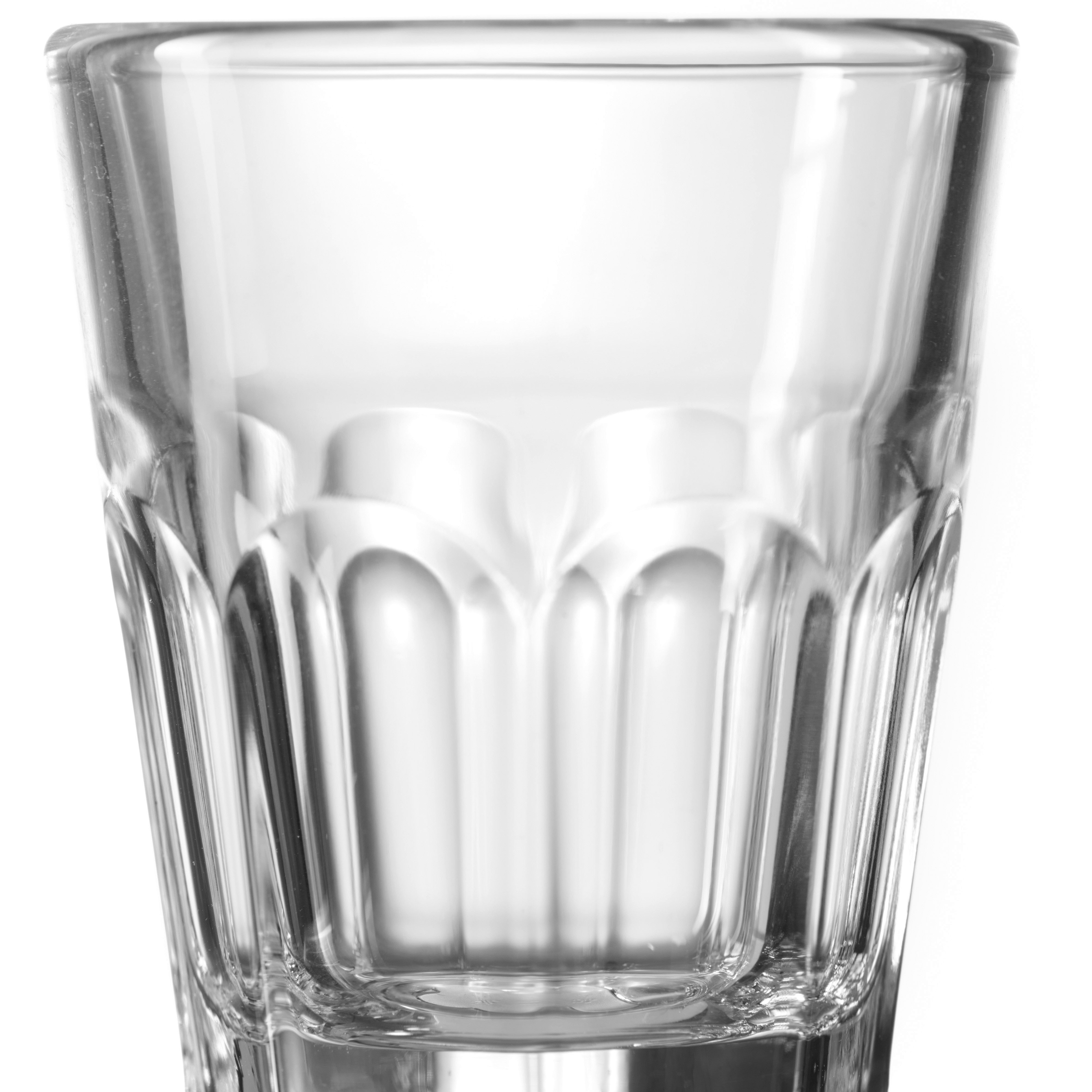 LEONARDO Schnapsglas Rock, Kalk-Natron Glas, Set 6 Schnapsgläser, 50ml Spülmaschinenfest