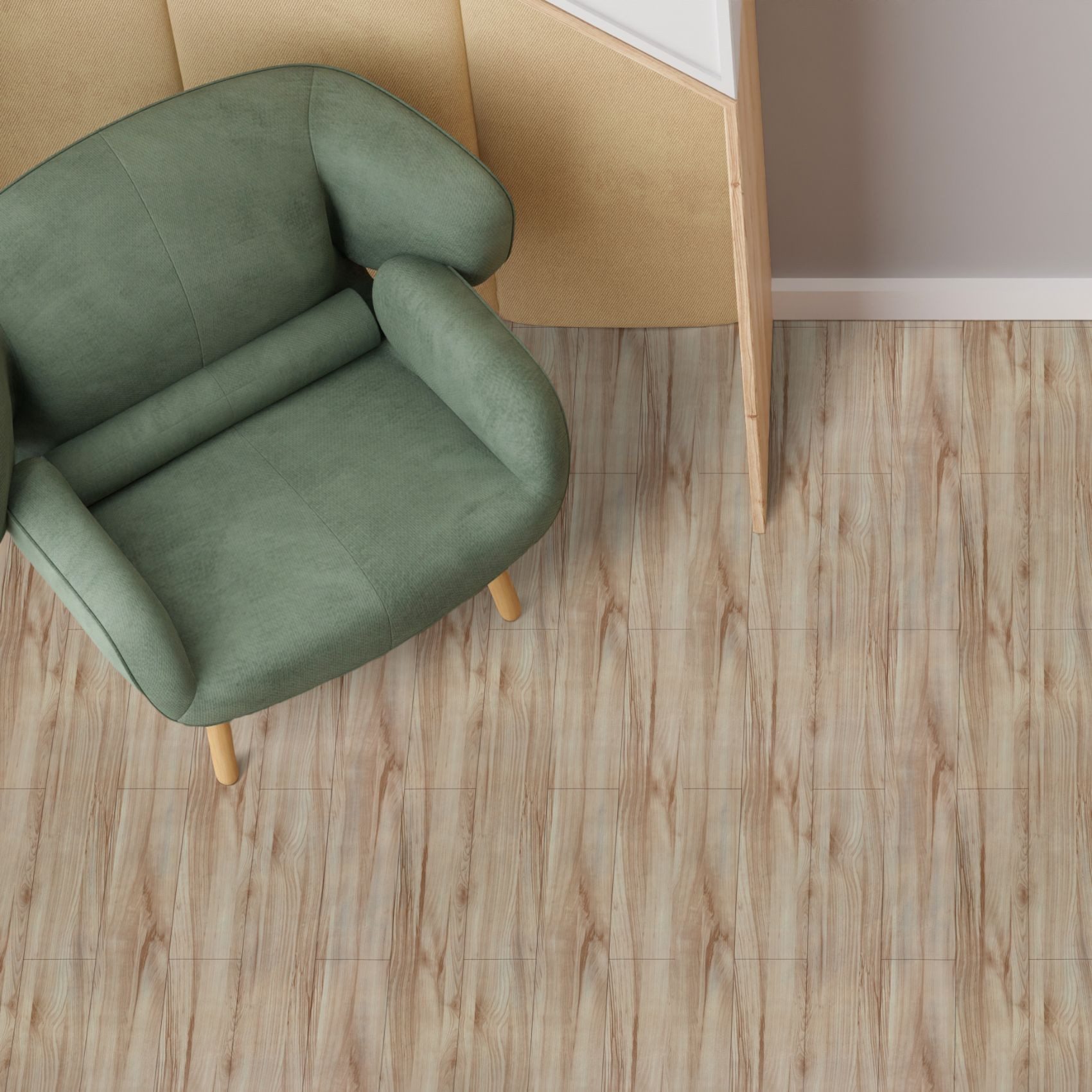 ANRO Vinylboden IMOS 140 cm Breit PVC-Boden Holzoptik 1 mm stark PVC-Bodenbelag, Feuchtigkeitsbarriere, feine Optik, langlebig, Einzelstück, eine Rolle Bodenbelag, Isolierend und wasserbeständig Größe: 100x140cm Buche Braun