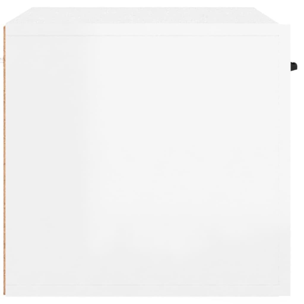 Hochglanz-Weiß 1-tlg. cm 80x35x36,5 Wandschrank Holzwerkstoff, vidaXL Regal