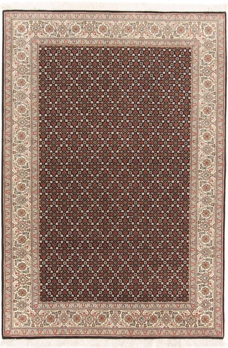 Orientteppich Täbriz 126x183 Handgeknüpfter Orientteppich, Nain Trading, rechteckig, Höhe: 12 mm