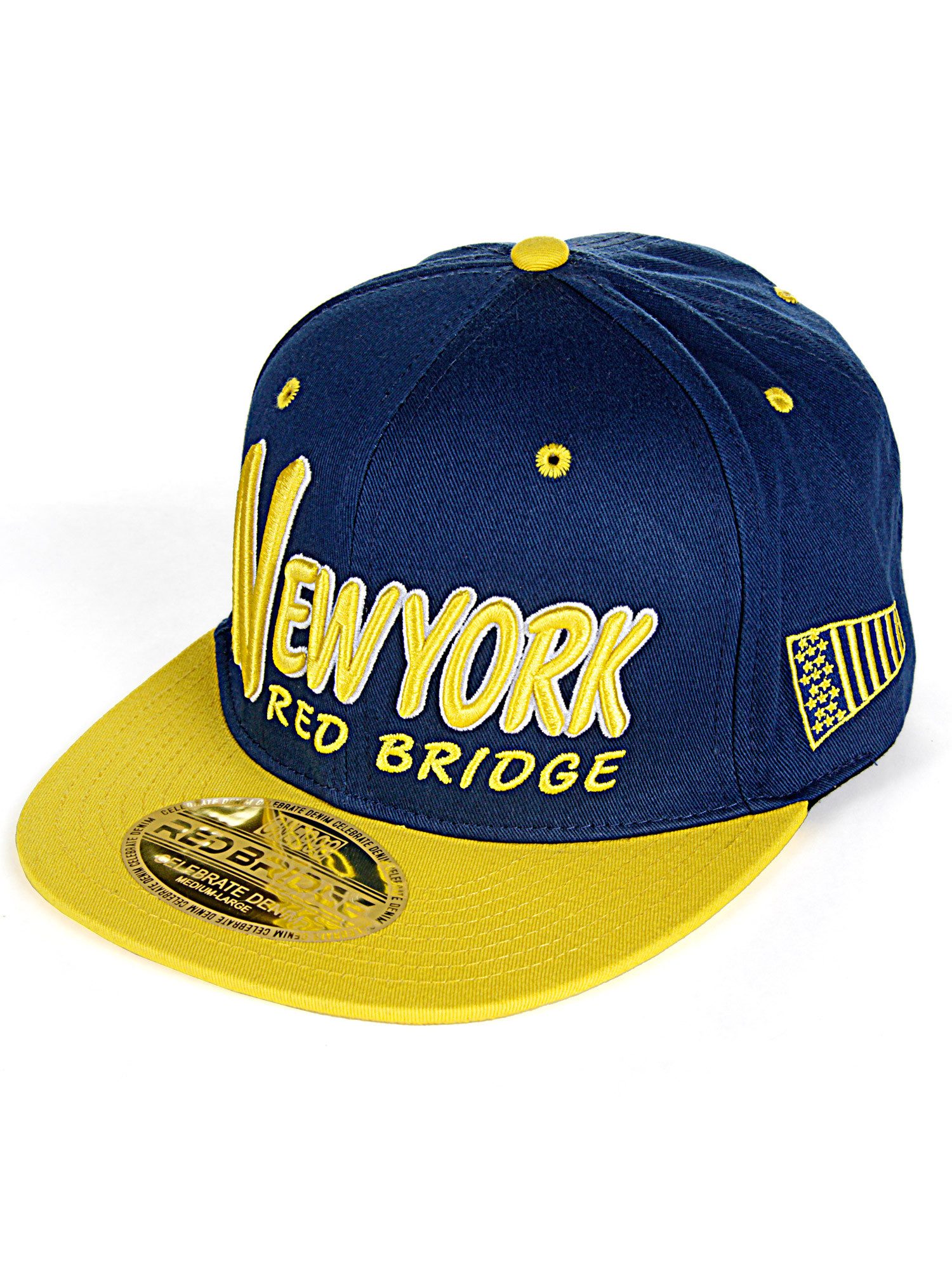 RedBridge Snapback Cap „New York“ – 3D-Stickerei, Verstellbar