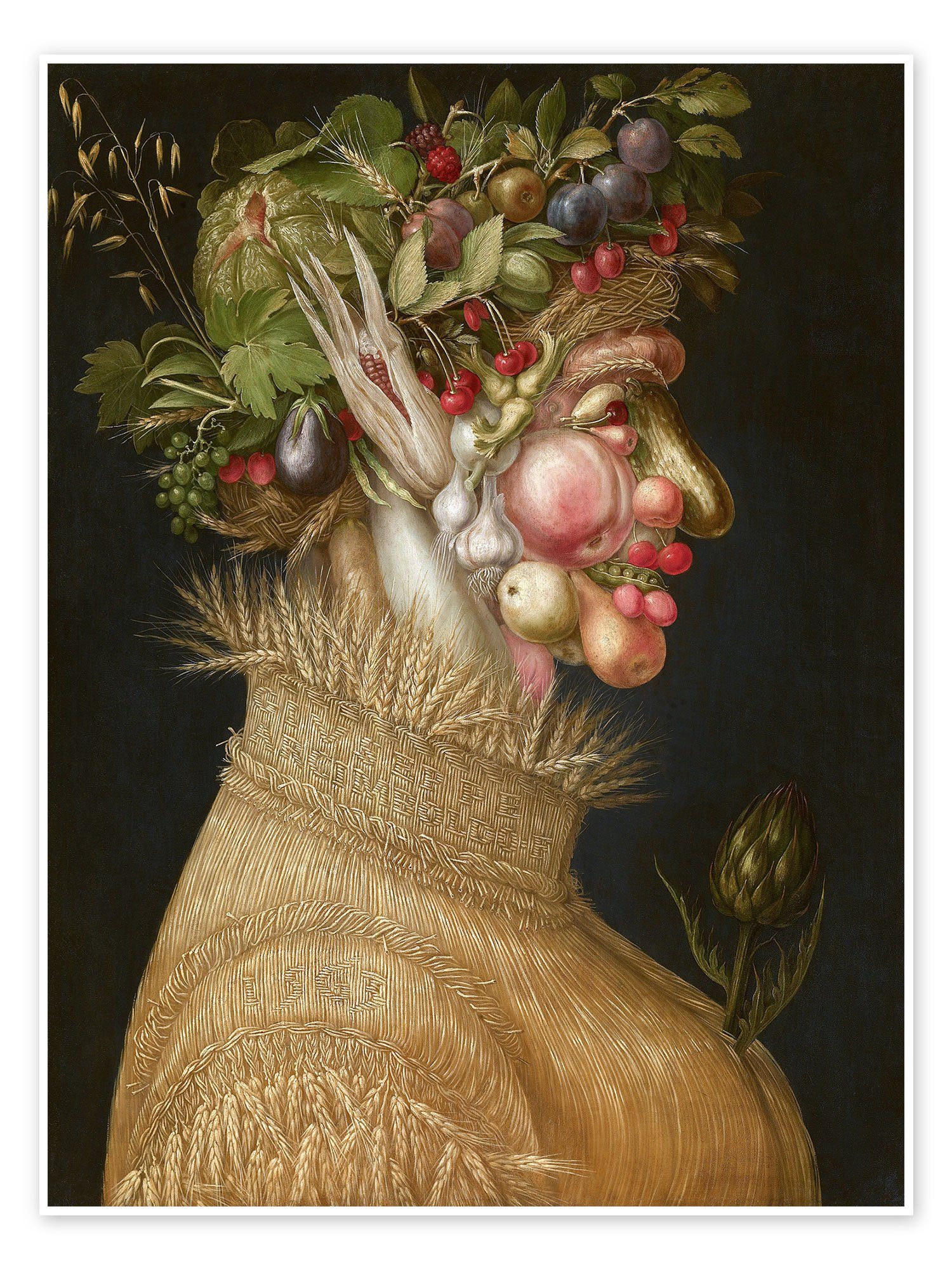 Posterlounge Poster Giuseppe Arcimboldo, Der Sommer, 1563, Illustration
