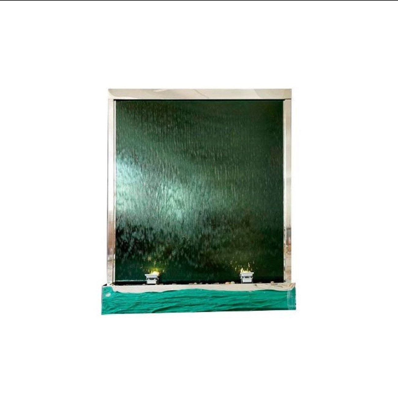 JVmoebel Фонтан комнаты wasserwand Wassersäule Wasserfall Led Trennwand Einrichtung Metall, Made in Europa