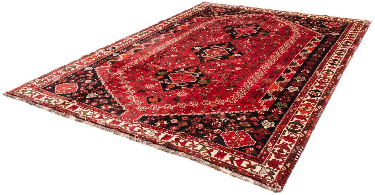 Unikat Rosso Höhe: Shiraz 230 mit Medaillon Wollteppich morgenland, rechteckig, cm, 10 scuro 320 mm, x Zertifikat