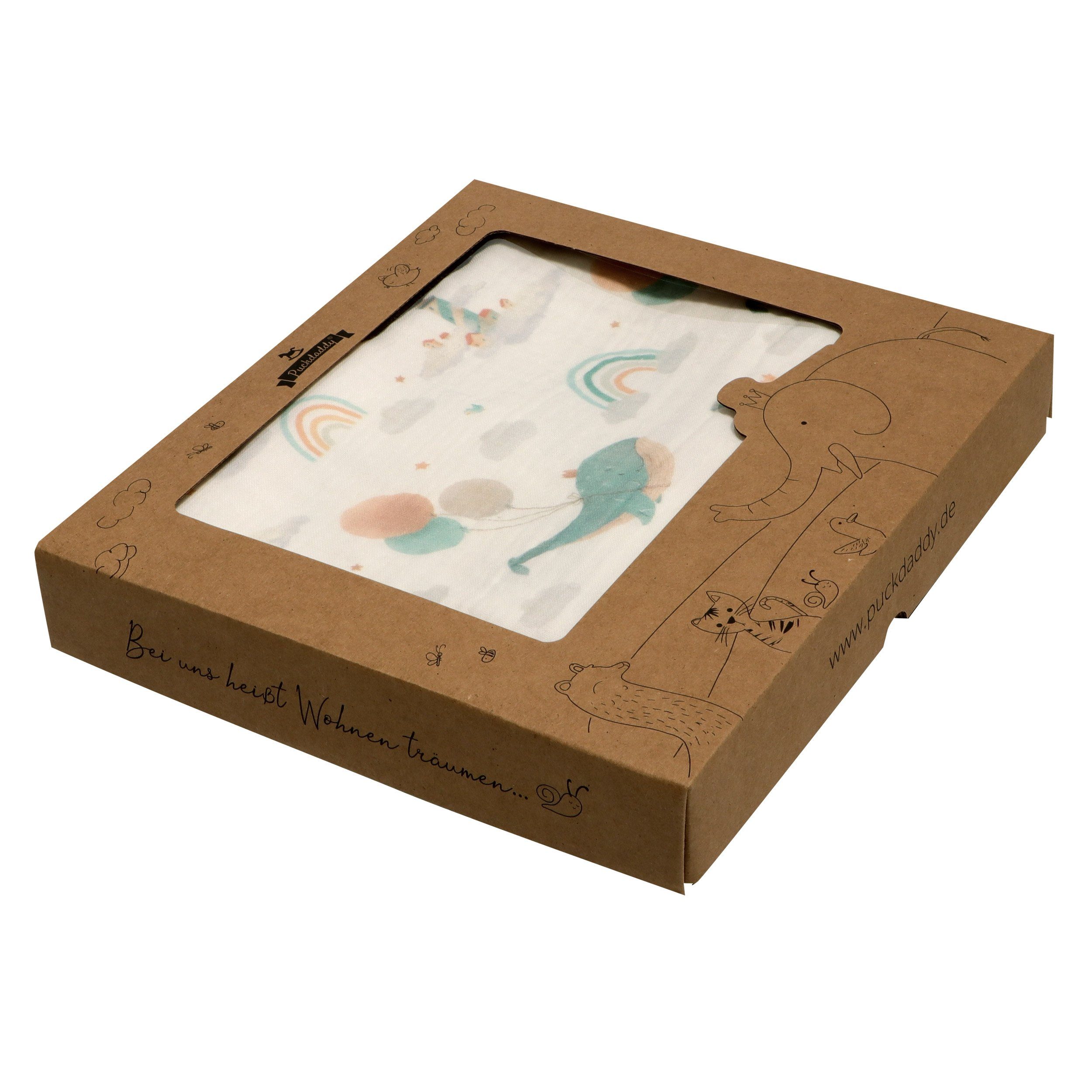 Puckdaddy GmbH Kinderbettwäsche Amalia Kuscheldecke Weiß 100x135 cm Wal-Design