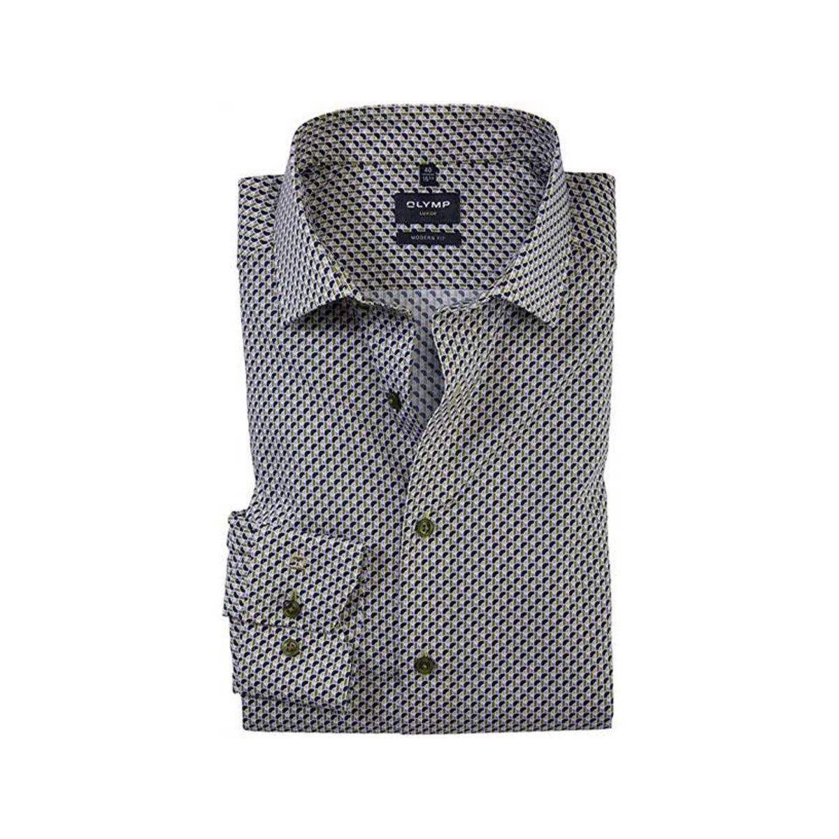 OLYMP textil passform (1-tlg) T-Shirt grün