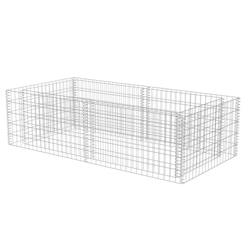 vidaXL Gartenzaun Pflanzkübel Steinkorb 180×90×50 cm, (1-St)