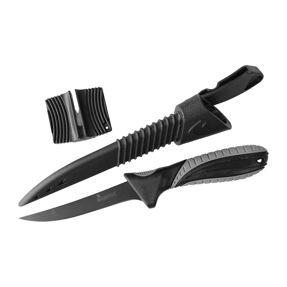 Fischfiliermesser FILLET KNIFE Edelstahl Filitiermesser + Keramik Schärfer Fischmesser