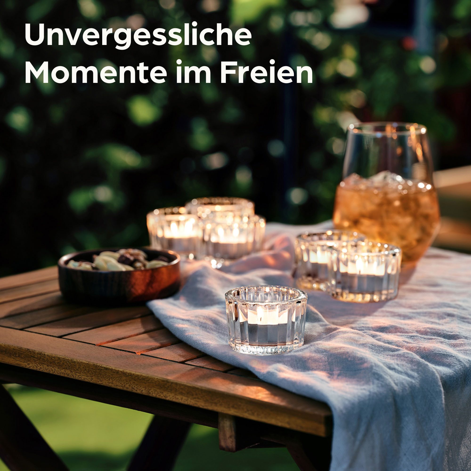 Praknu Teelichthalter Teelichthalter Glas Klein für Tischdeko - 12er Set Runde – 12er Set (12 St), Stabile Kerzenhalter mit Stil für Heimdekoration & Hochzeit