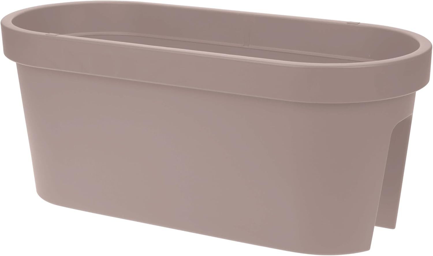 mucHome Balkonkasten für Geländer Breite 60cm Kunststoff Blumenkasten Blumentopf Pflanztopf