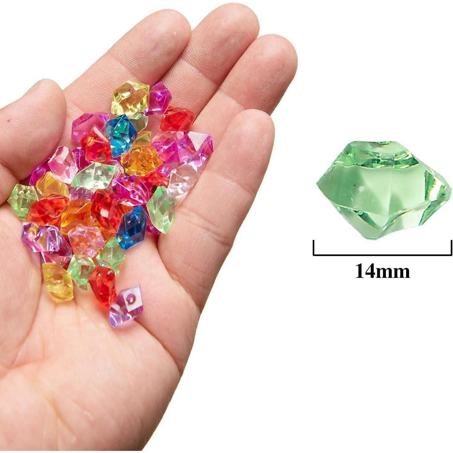 LuxusKollektion Edelstein 300 Stück Glassteine bunt Kinder Edelsteine Deko Diamanten Aquarium – Bild 2 von 5