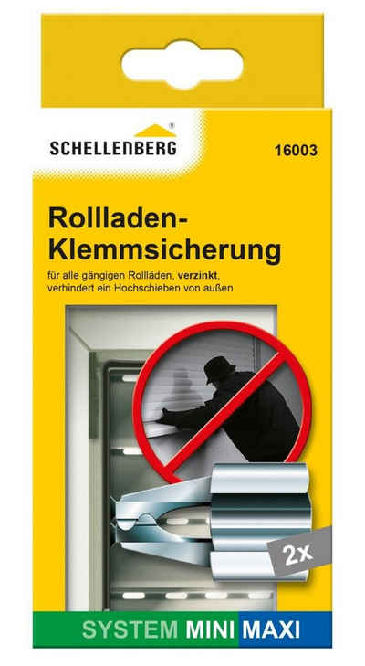 SCHELLENBERG Rollladenprofil Schellenberg Rollladen-Klemmsicherung silber