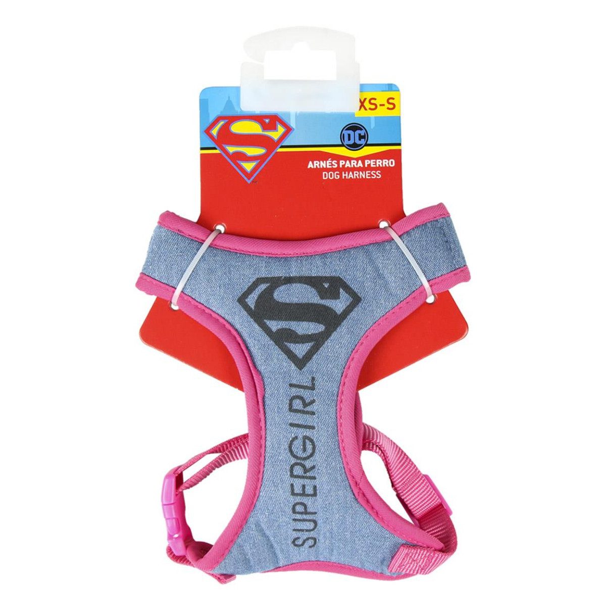 Hunde-Geschirr Superman M/L Verstellbar & bequem für Hunde