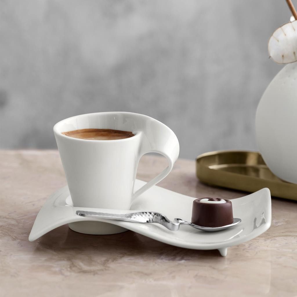 Villeroy & Boch Tasse NewWave Espresso-Set 50 ml, 6-tlg., Porzellan