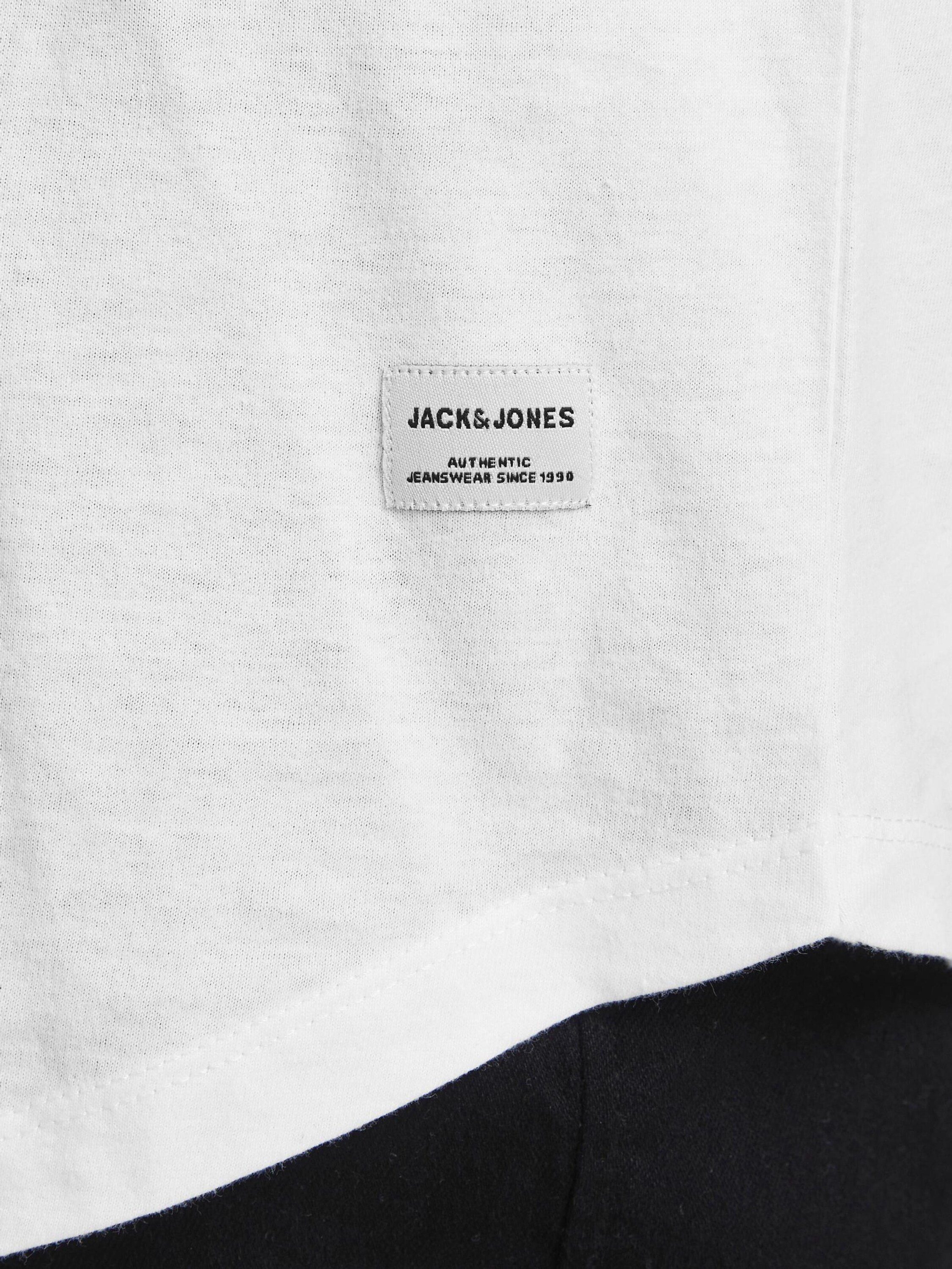 T-Shirt Jones (1-tlg) Noa White 12184933 Plus & Jack