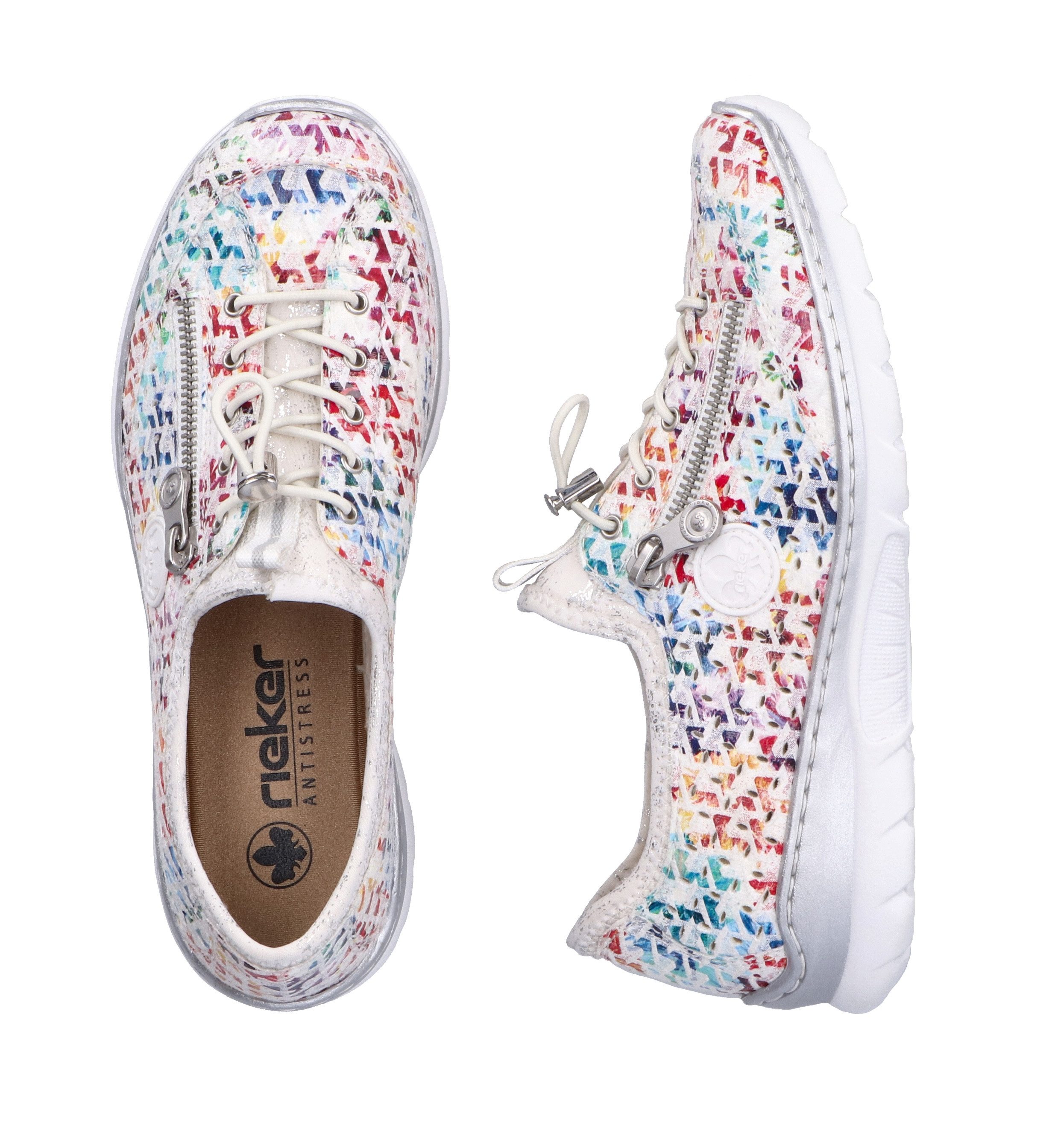 Rieker Slip-On Sneaker Schlupfschuh, Freizeitsneaker, Halbschuh mit MemoSoft-Ausstattung