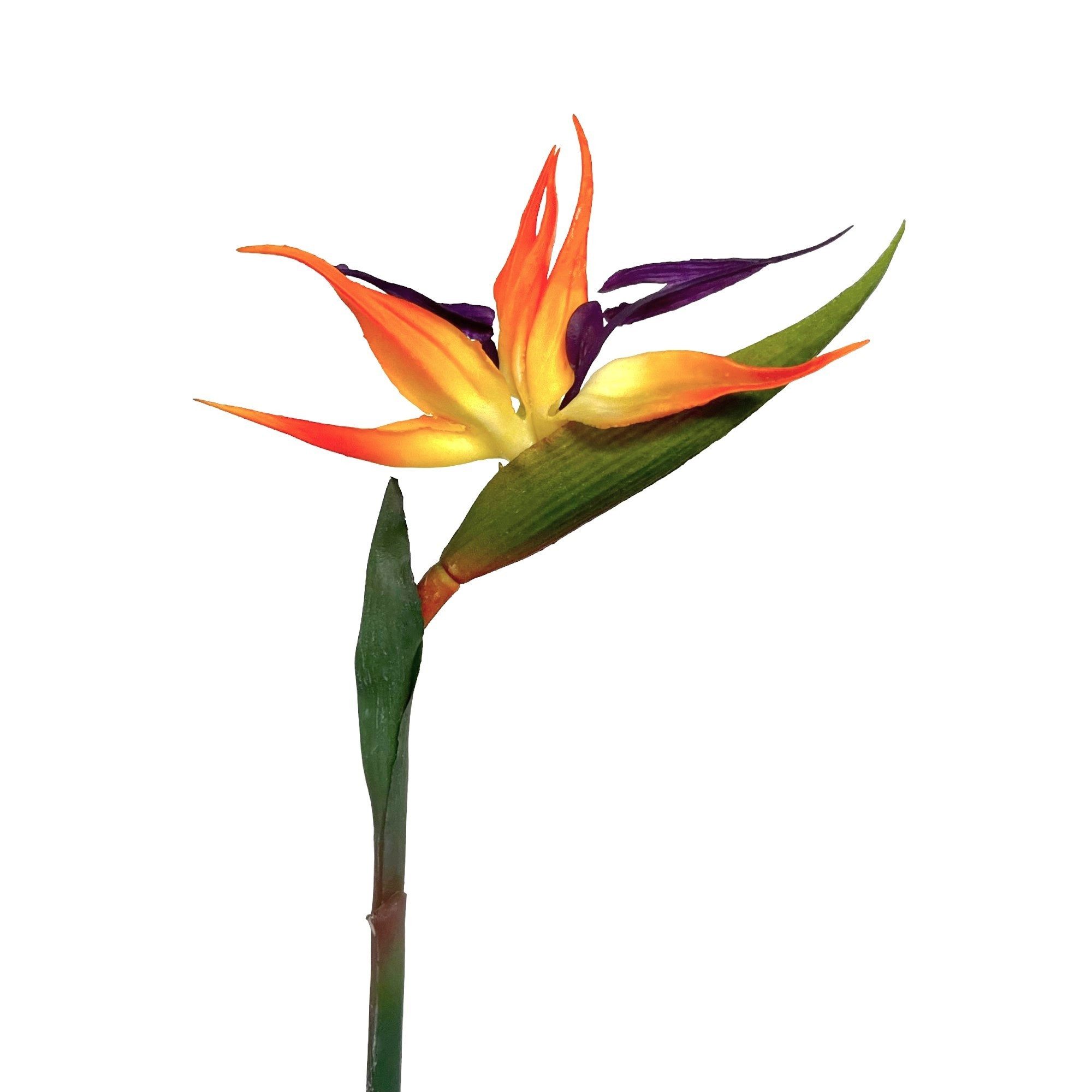 Kunstblume Künstliche Strelitzie ca. 60cm Paradiesvogelblume Papageienblume günstig online kaufen