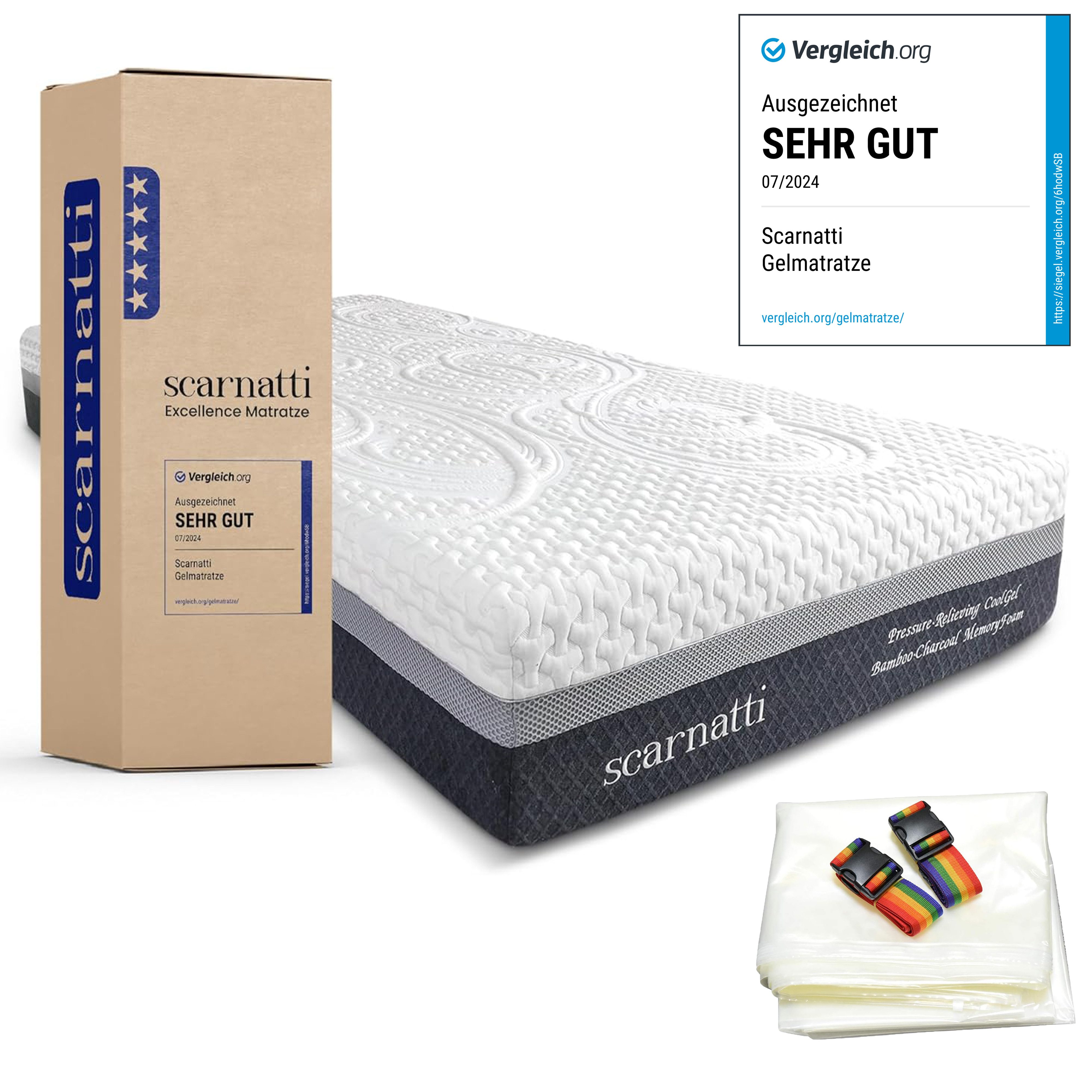 Kaltschaummatratze Matratze Memoryfoam 7 Zonen - 27 cm hoch Druckentlastung günstig online kaufen