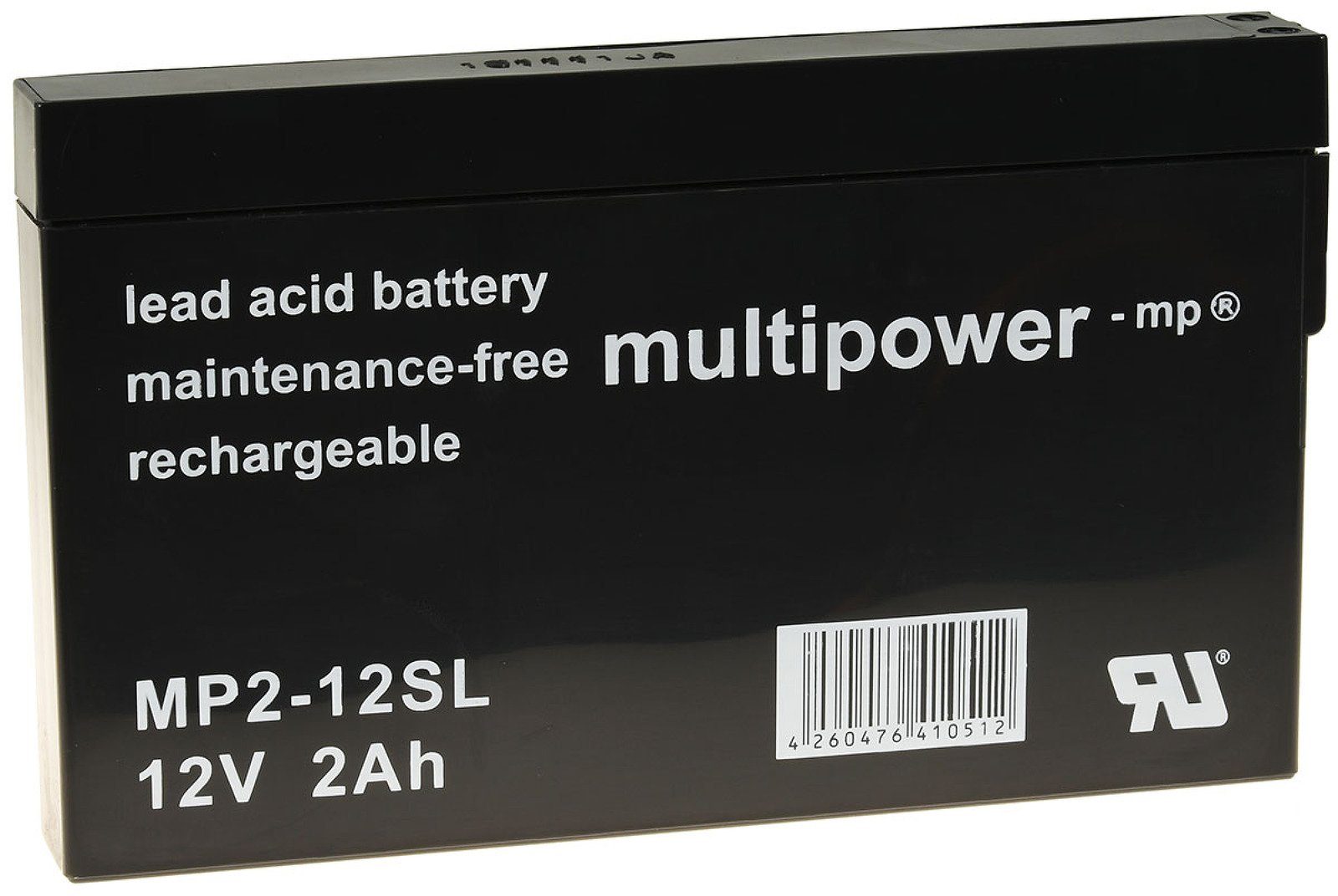 Powery Powery Bleiakku multipower MP2-12SL kompatibel mit YUASA NP2-12 Bleiakkus 2000 mAh (12 V)