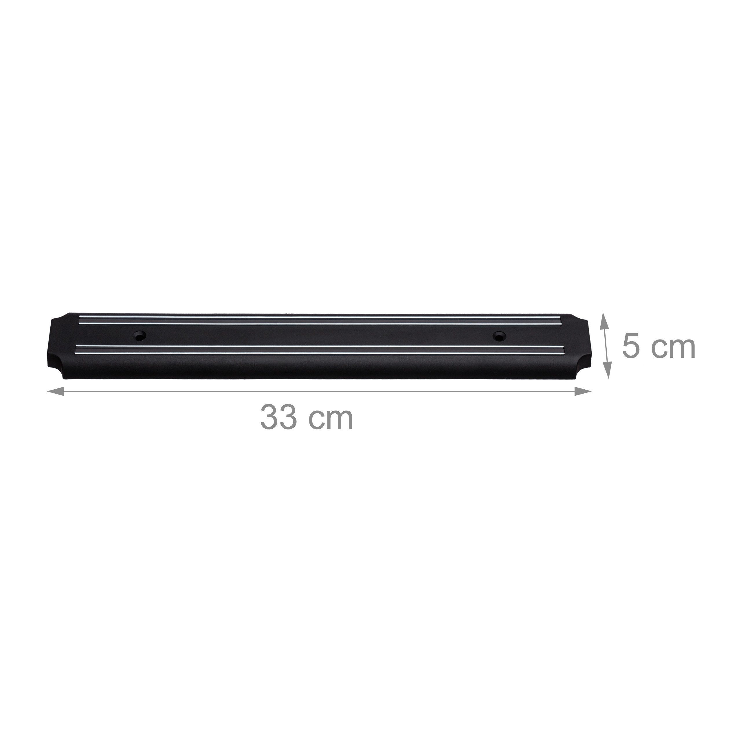 relaxdays Wand-Magnet Messer-Leiste Magnetleiste schwarz (5tlg) – Bild 4 von 5