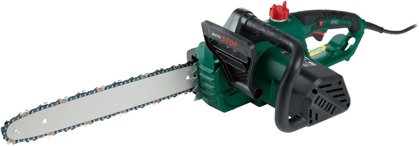 Parkside Elektro-Kettensäge Elektro Kettensäge PKS 2200 A1 Motorsäge 2200W 46cm Schwert Holzsäge, 46 cm Schwertlänge, Einzelartikel, 1-tlg., Leistungsstarke 2200W Elektro Kettensäge, Auto-Stop