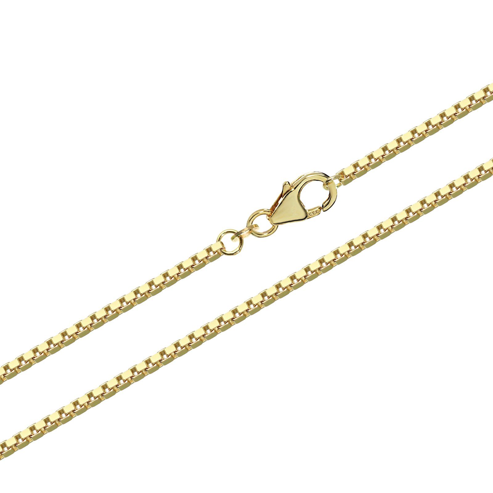 Goldkette Gelbgold Halskette 50cm NKlaus Venezianerk, 8 Kettenanhänger füt 333 Venezia Karat Echt
