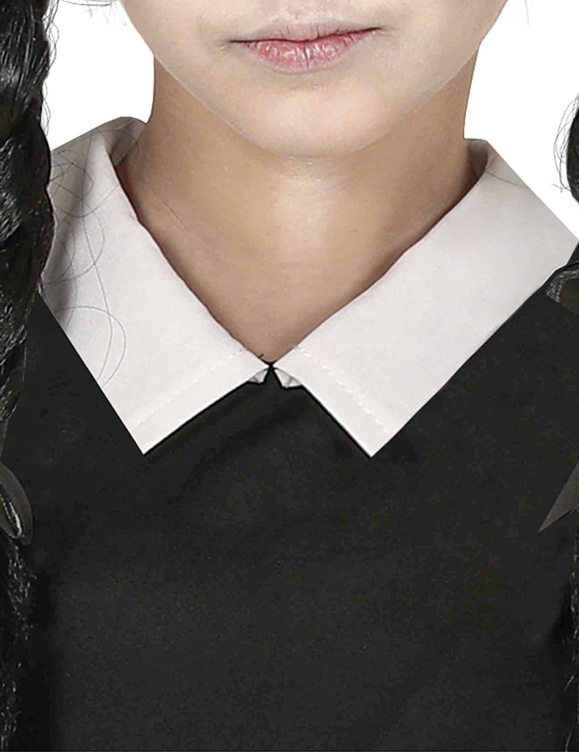 Fiestas Guirca Kostüm Gothic-Kind Kostüm für Mädchen Halloween-Kostüm schwarz-weiss