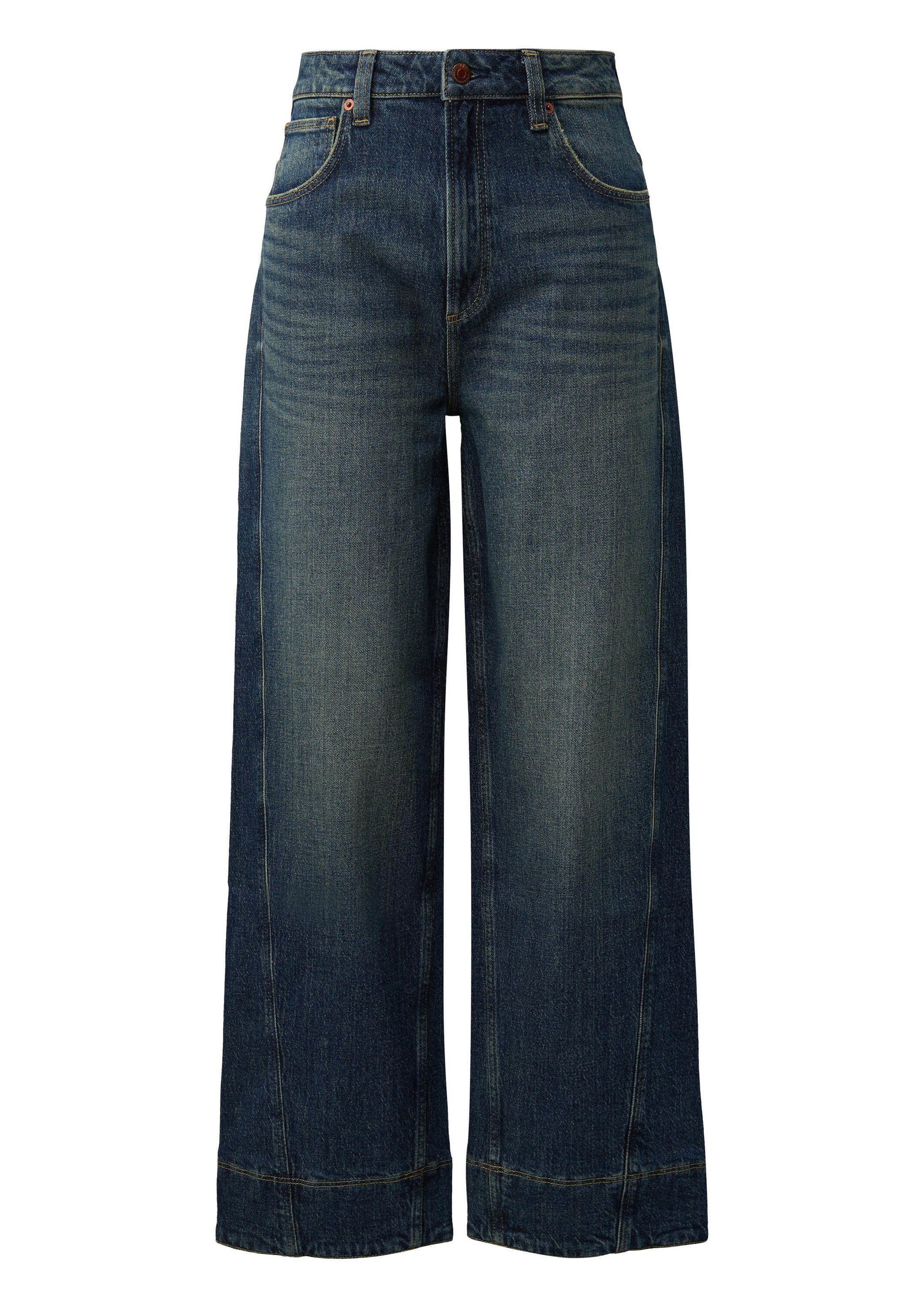 QS Weite Jeans Jeans-Hose Jeans Baggy Balloon / Relaxed Fit / High Rise / W günstig online kaufen