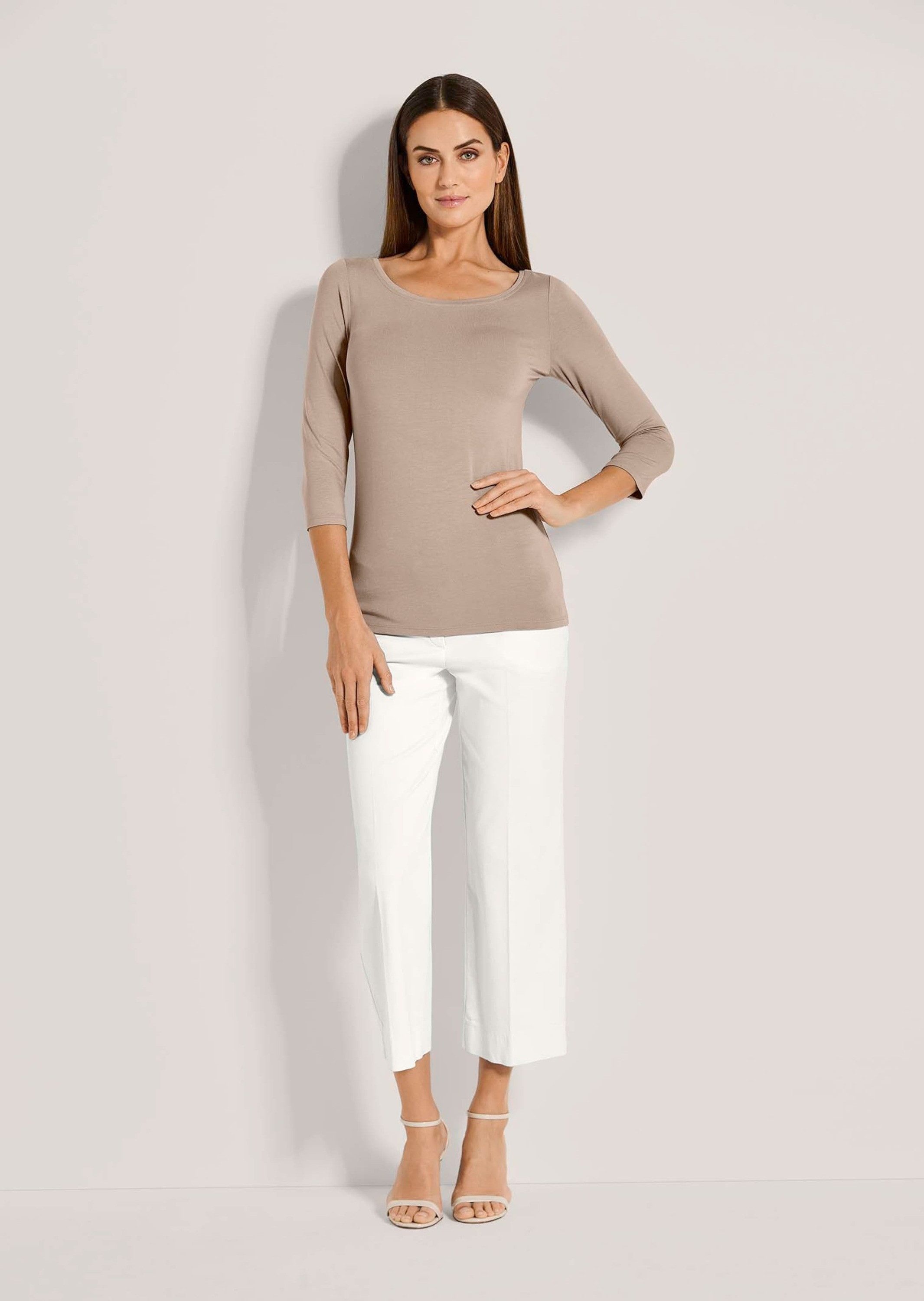 MADELEINE 3/4-Arm-Shirt Halbarm Viskose-Oberteil für Damen günstig online kaufen