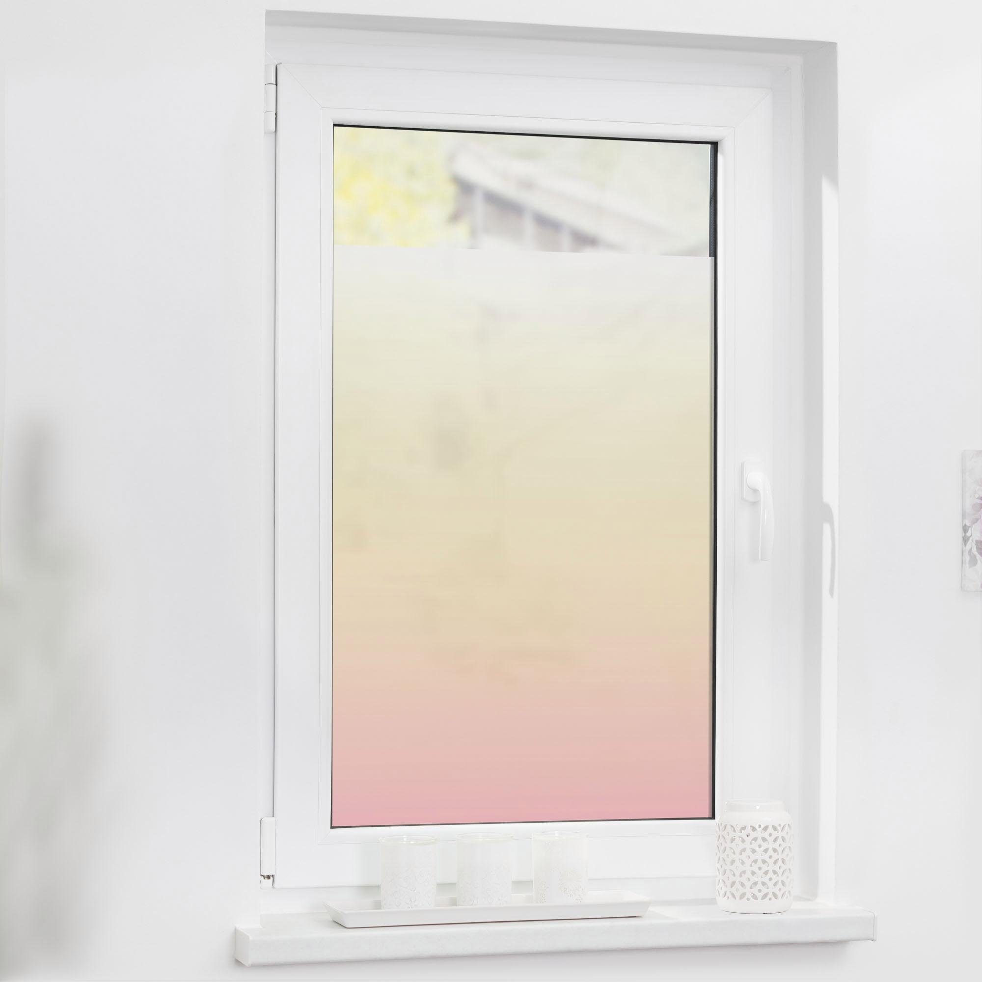 LICHTBLICK ORIGINAL Fensterfolie Ombre Rosa, blickdicht, günstig online kaufen